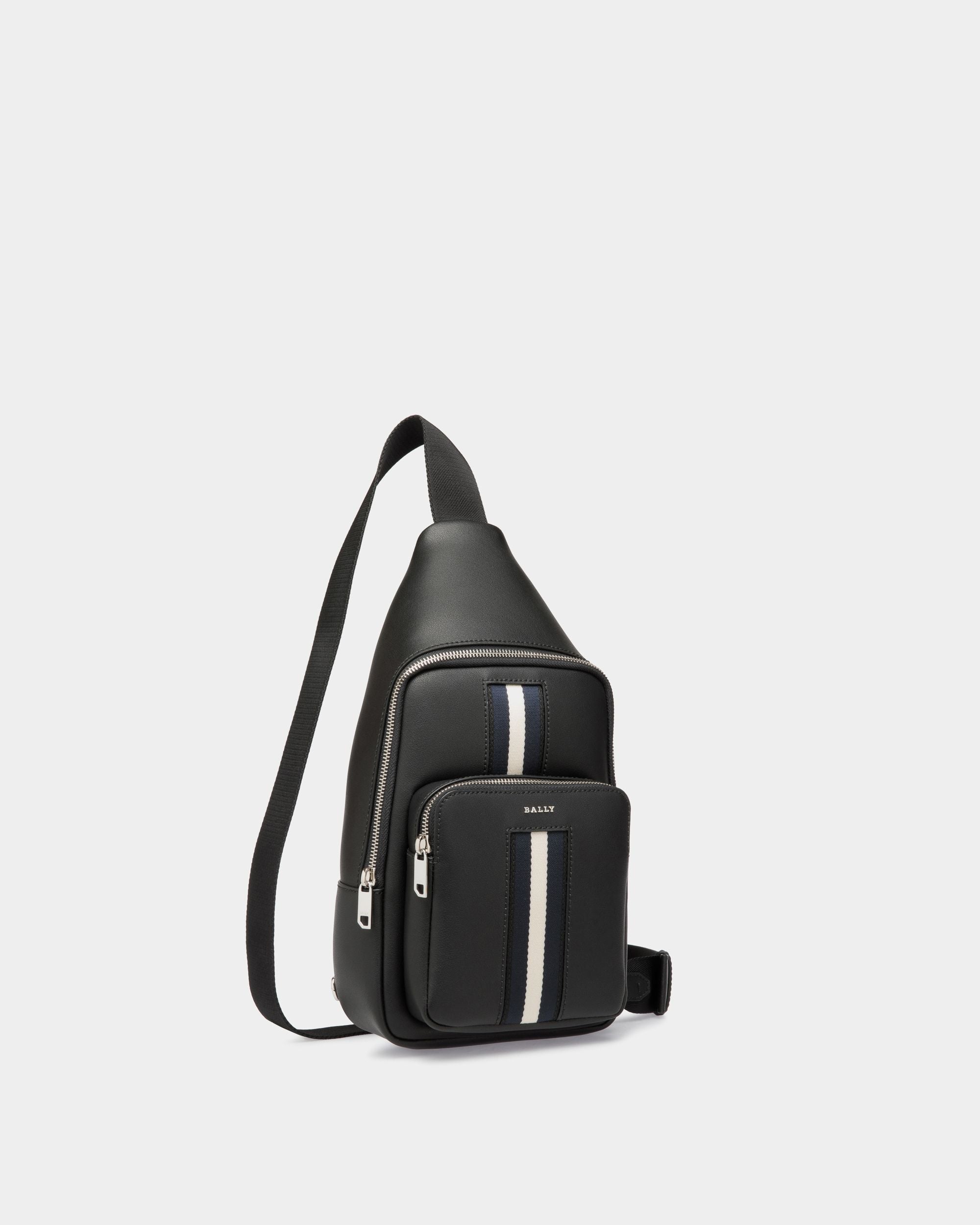 Sling Bag En Cuir Noir - Homme - Bally - 03