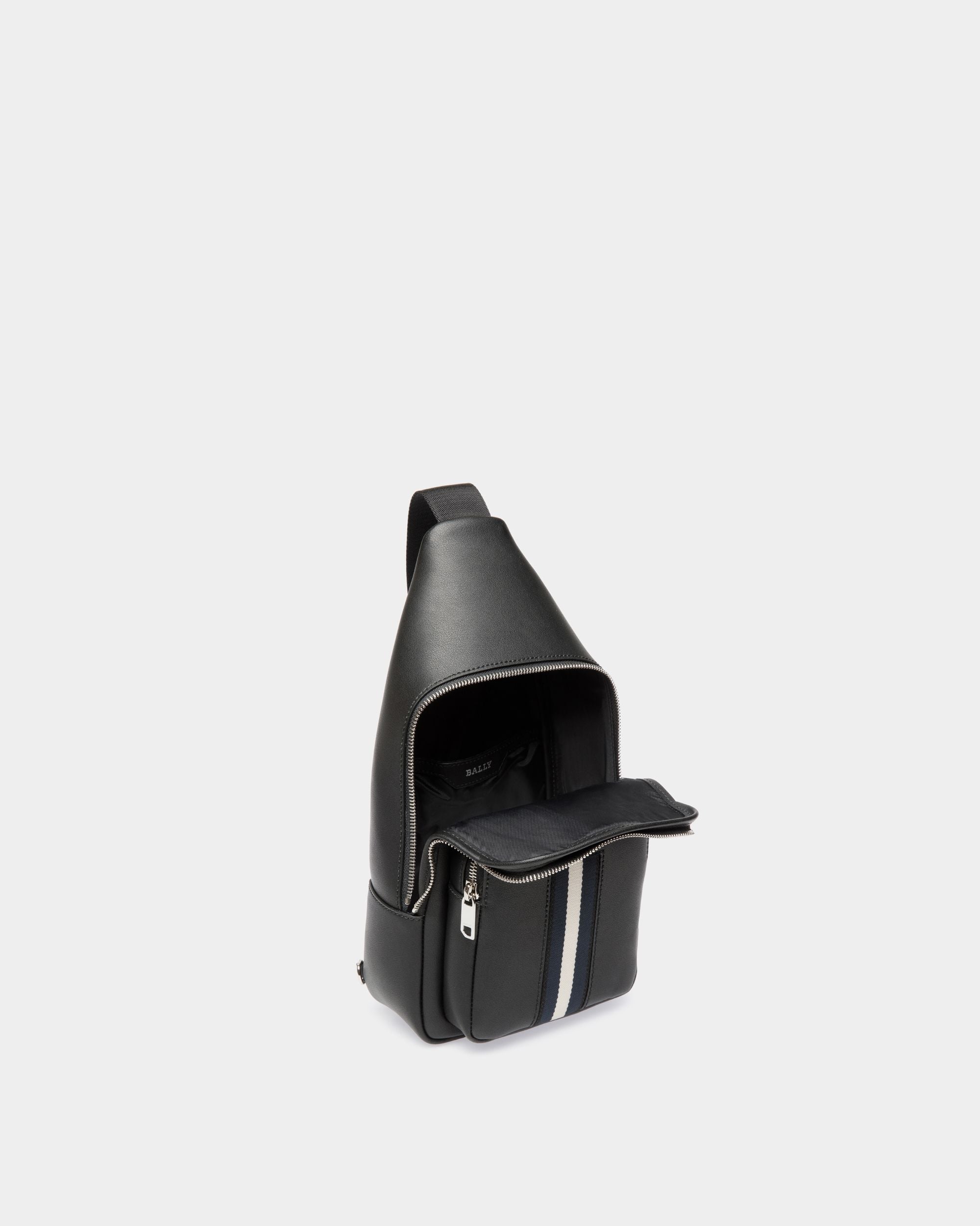 Sling Bag En Cuir Noir - Homme - Bally - 04