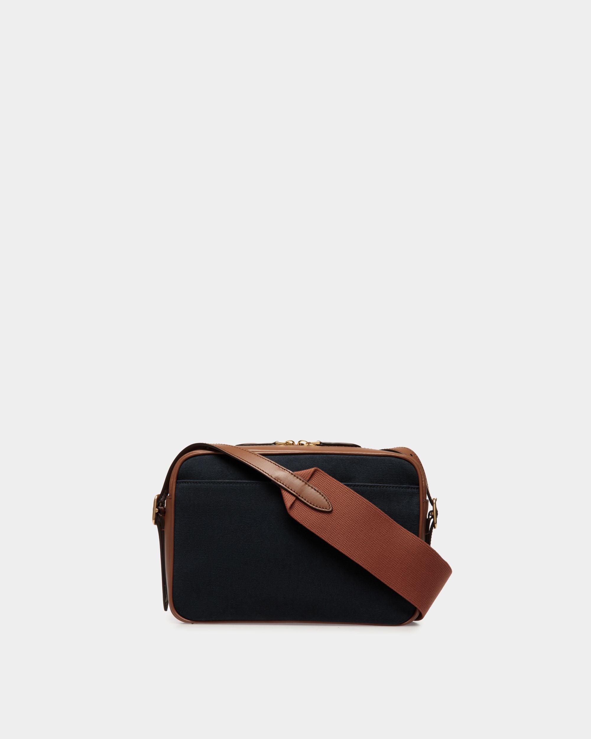 Beckett Umhängetasche Aus Baumwollcanvas In Navy Blue - Uomo - Bally - 03