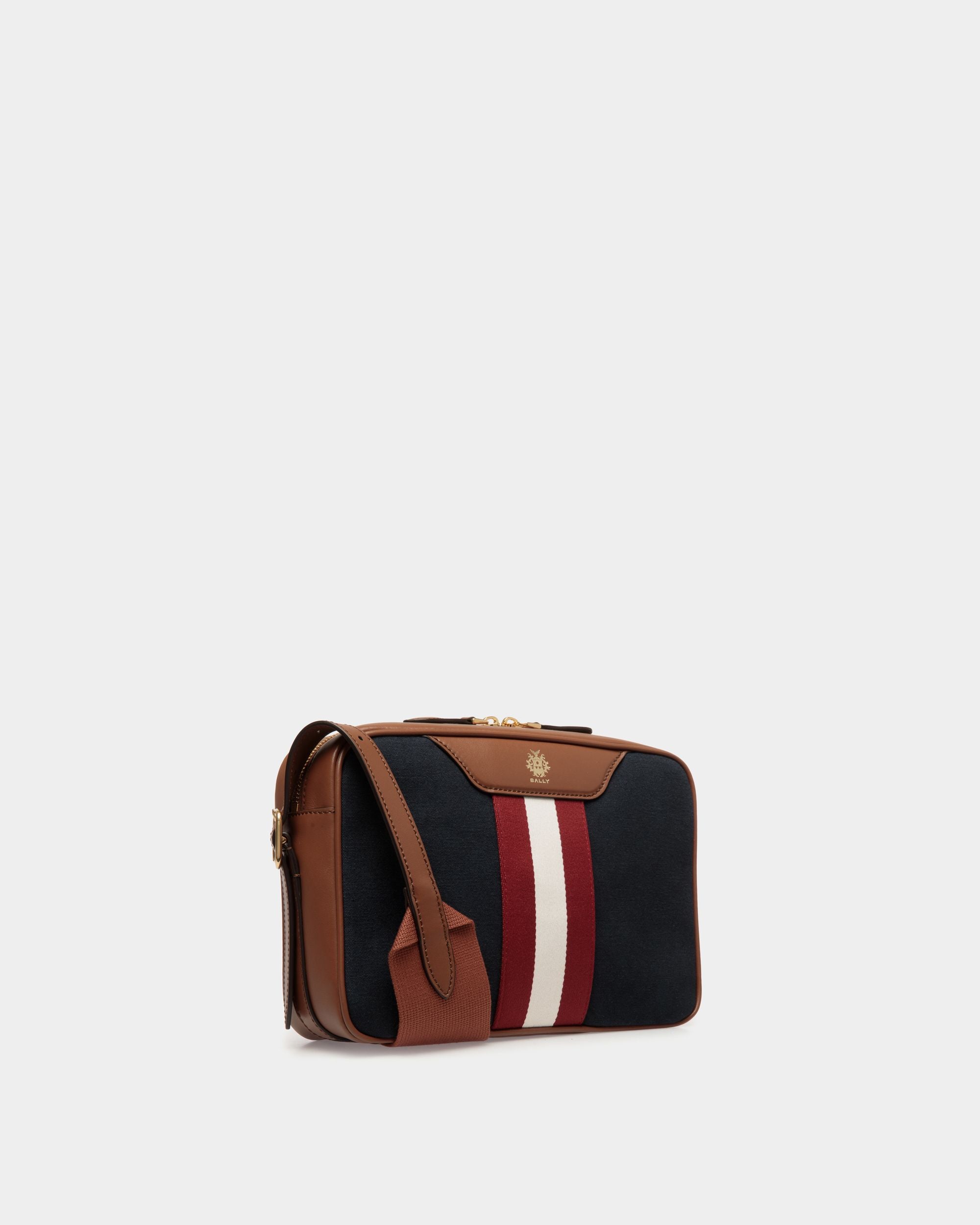 Beckett Umhängetasche Aus Baumwollcanvas In Navy Blue - Uomo - Bally - 04