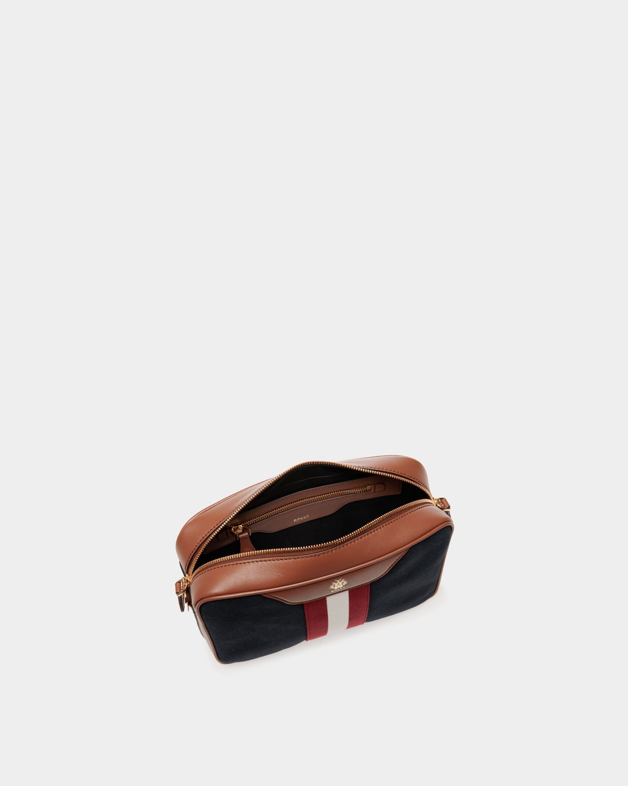 Beckett Umhängetasche Aus Baumwollcanvas In Navy Blue - Uomo - Bally - 05