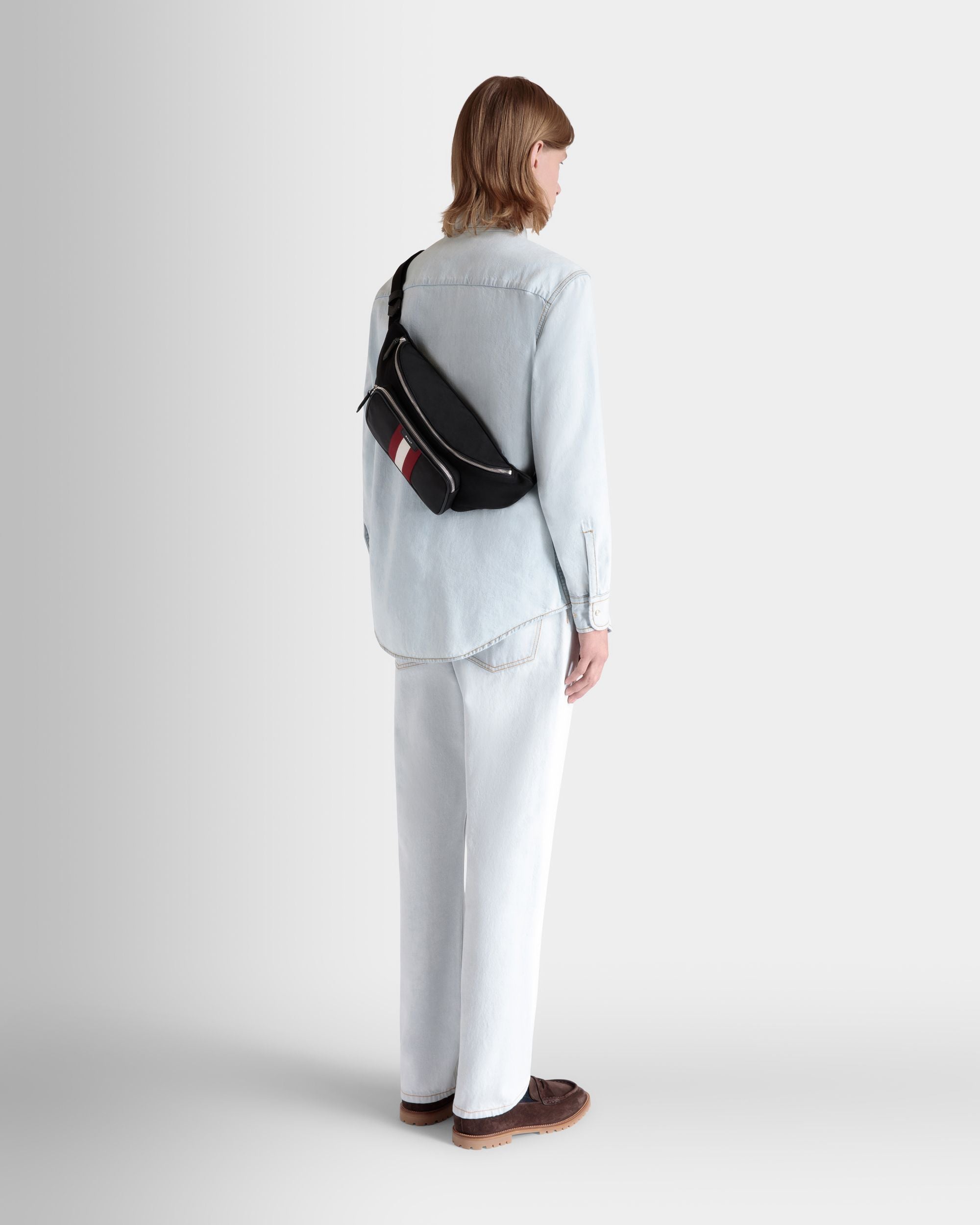 Marsupio Code In Nylon Nero - Uomo - Bally - 02