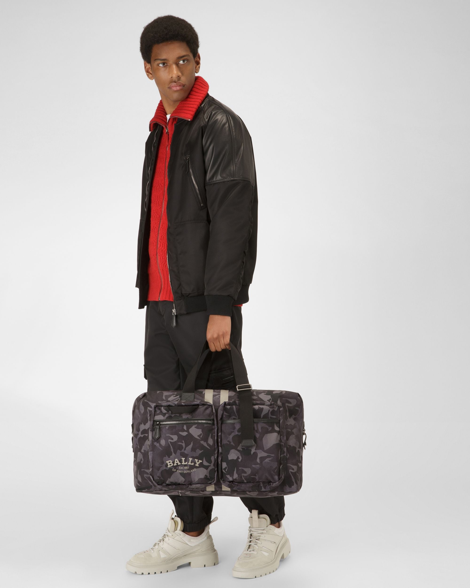 Fesder Sac De Voyage En Nylon Noir - Homme - Bally - 07