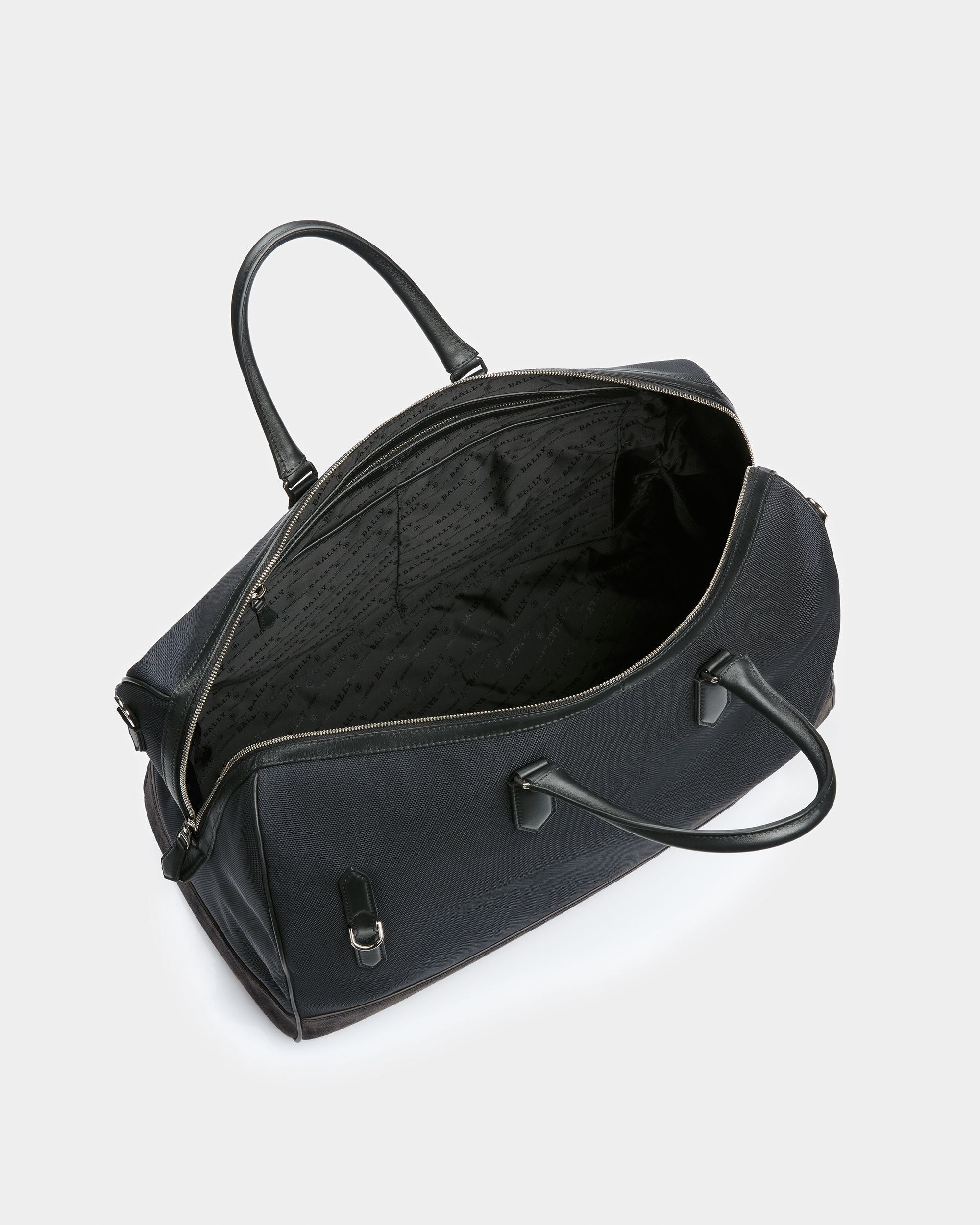 Caius Weekender Bag Aus Leder Und Nylon In Mitternachtsblau - Herren - Bally - 04