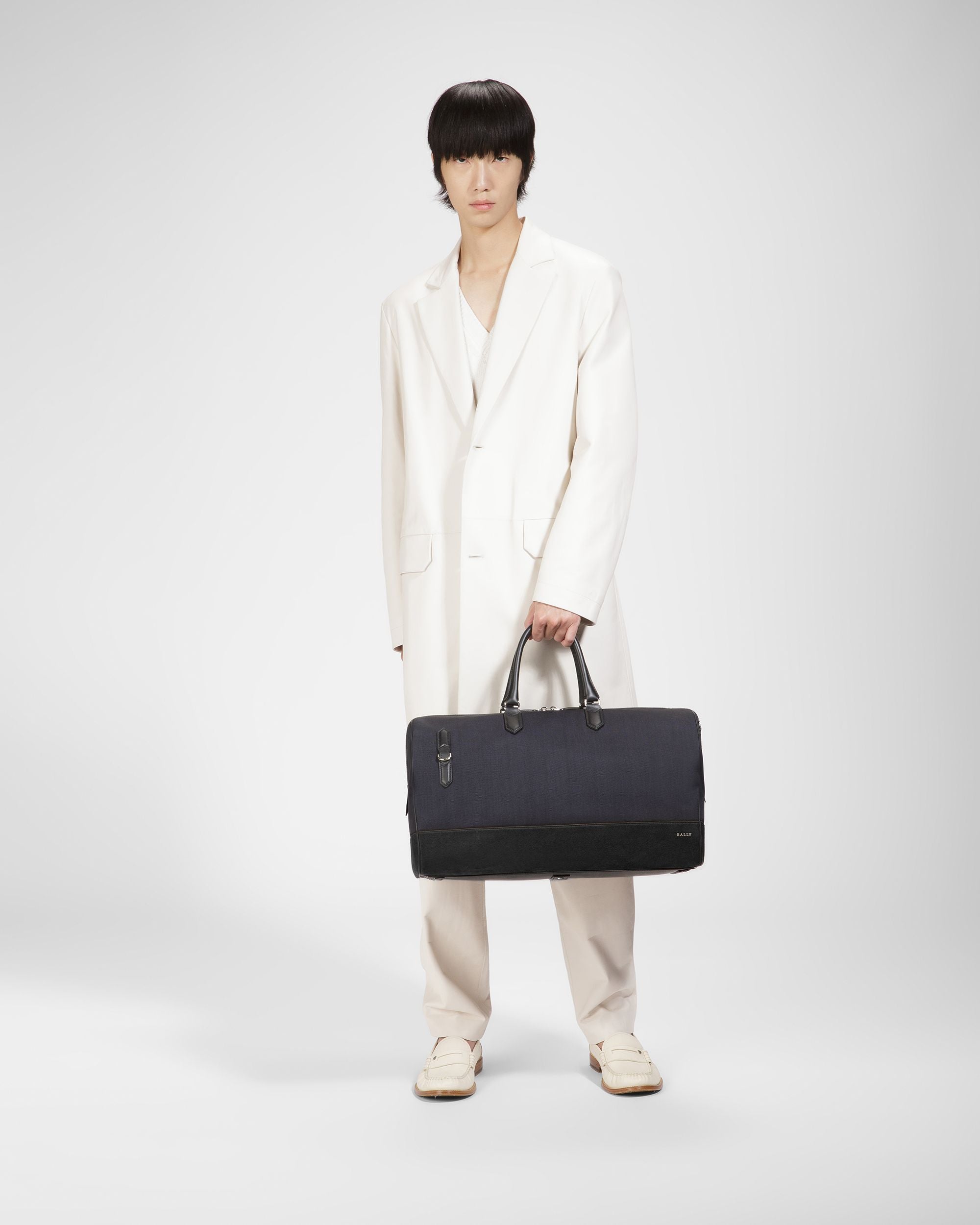 Caius Weekender Bag Aus Leder Und Nylon In Mitternachtsblau - Herren - Bally - 06