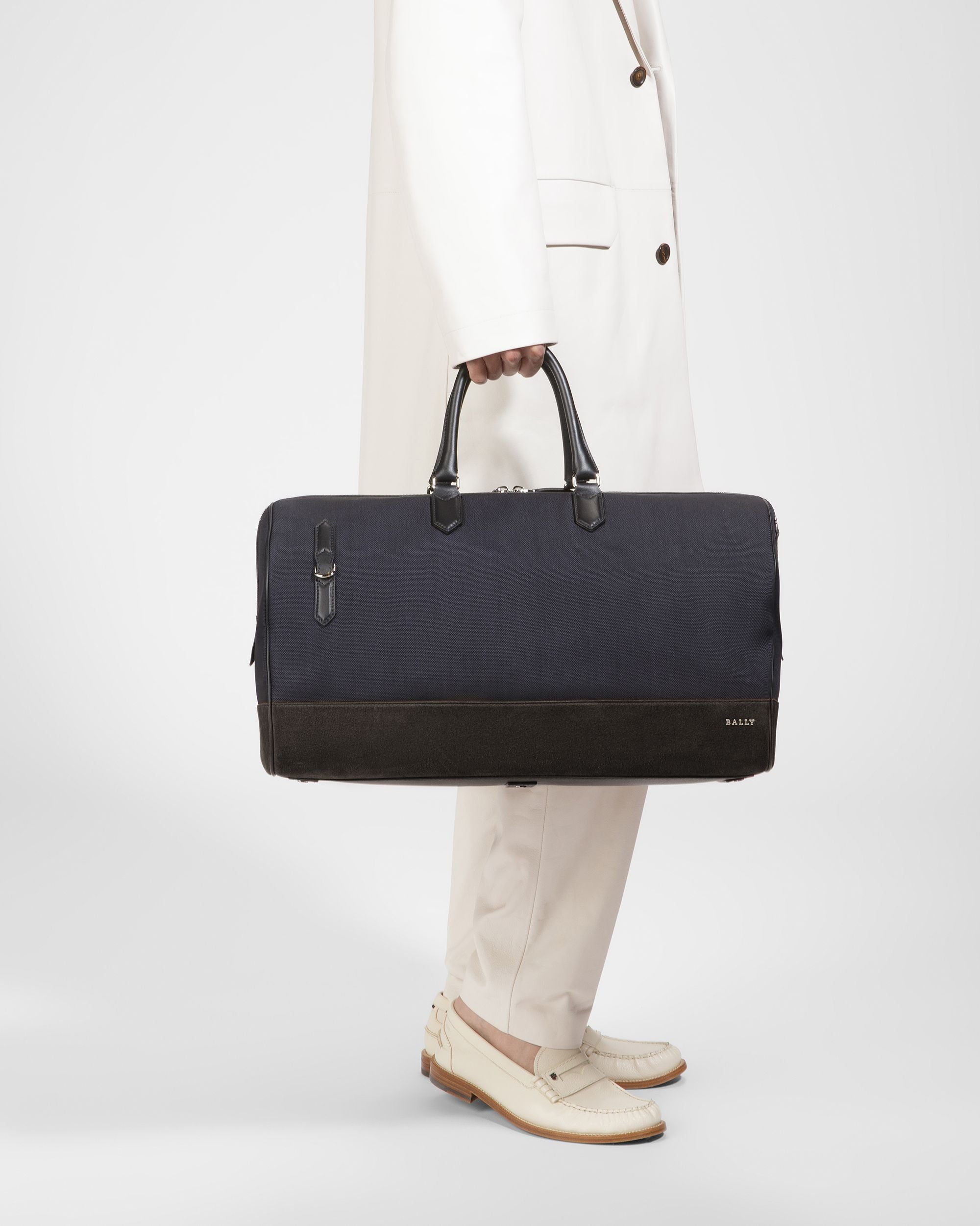 Caius Weekender Bag Aus Leder Und Nylon In Mitternachtsblau - Herren - Bally - 07
