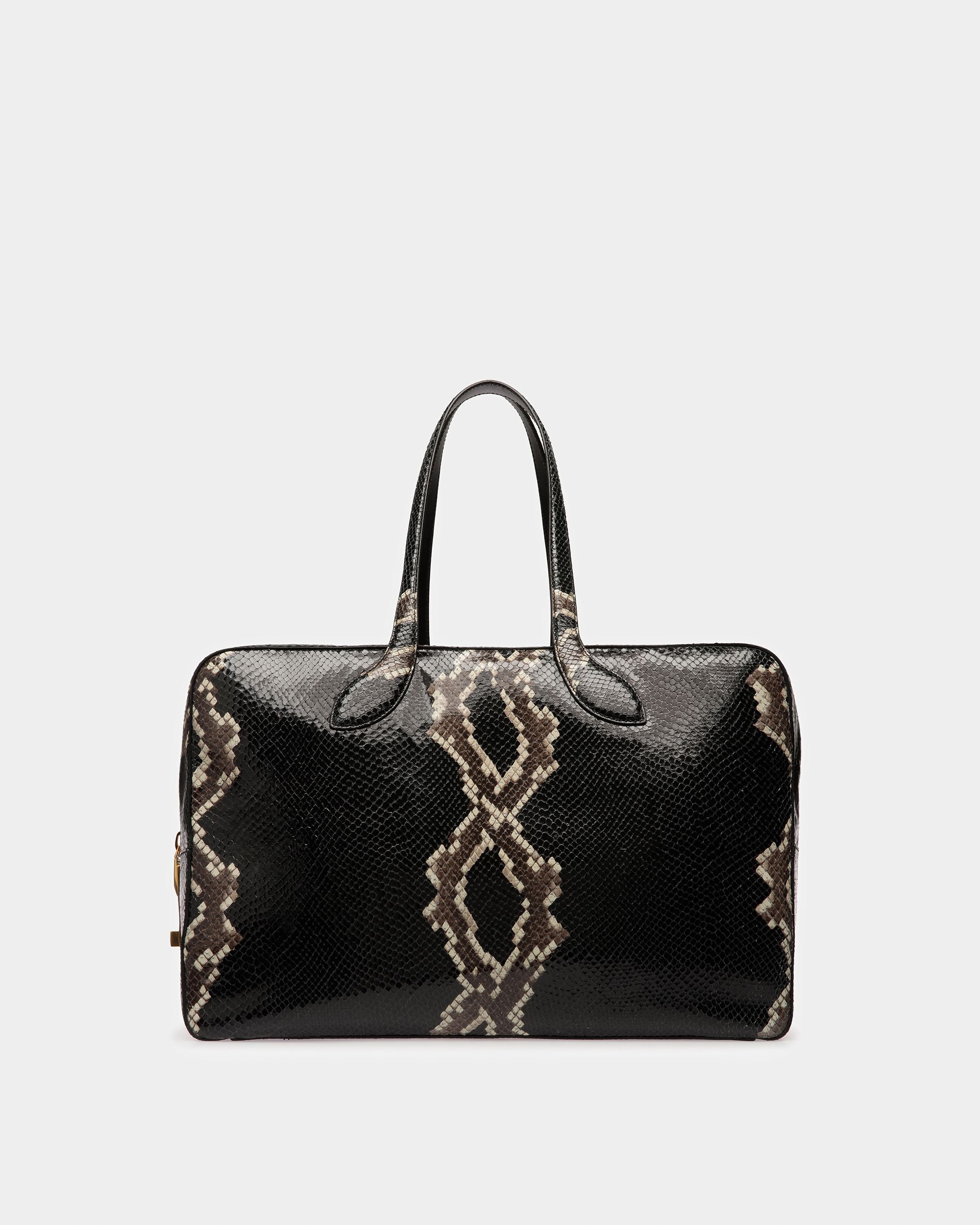 Sac De Week-end Lago Finition Imprimé Python - Homme - Bally - 01
