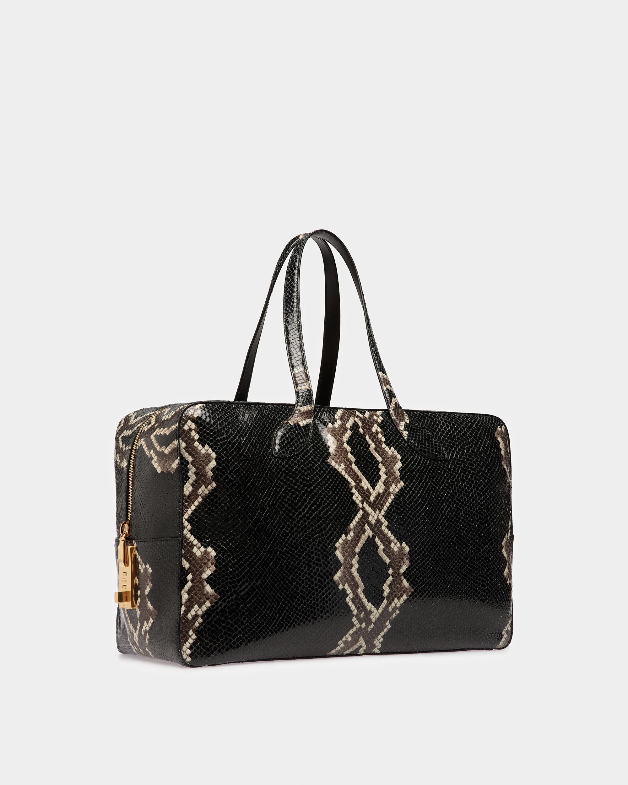 Sac De Week-end Lago Finition Imprimé Python - Homme - Bally - 04