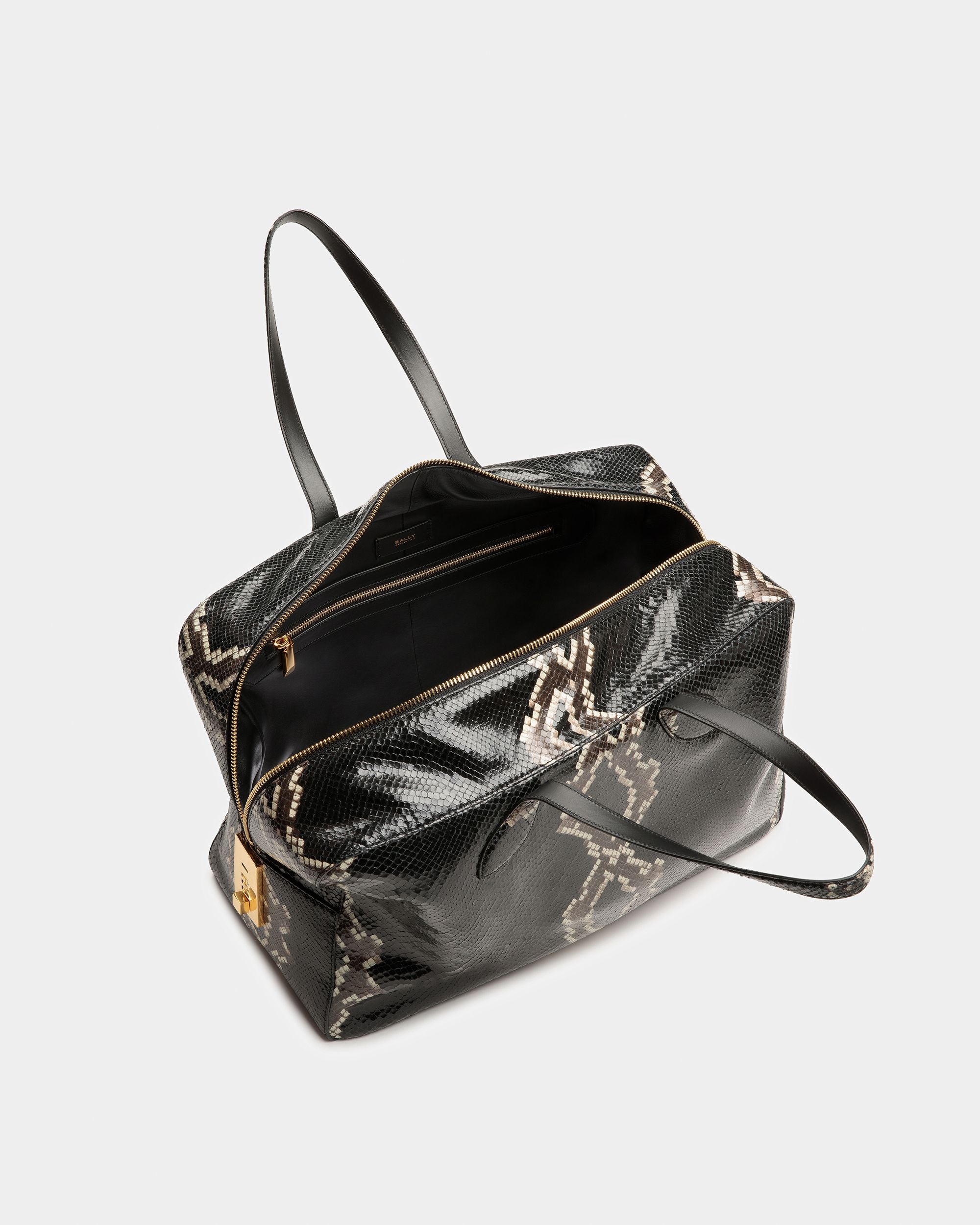 Sac De Week-end Lago Finition Imprimé Python - Homme - Bally - 05