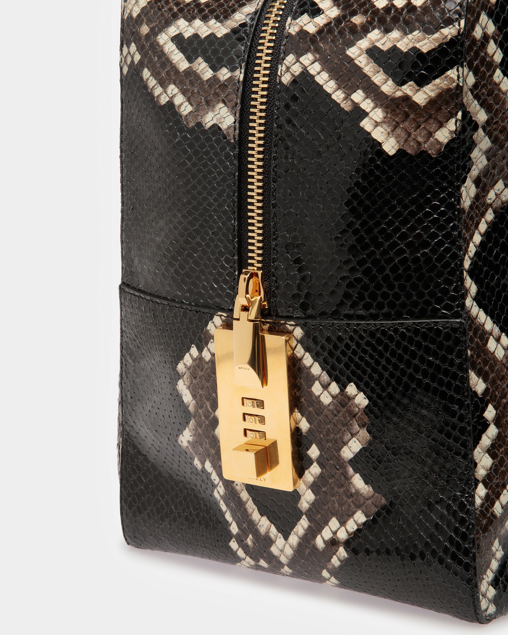 Sac De Week-end Lago Finition Imprimé Python - Homme - Bally - 06