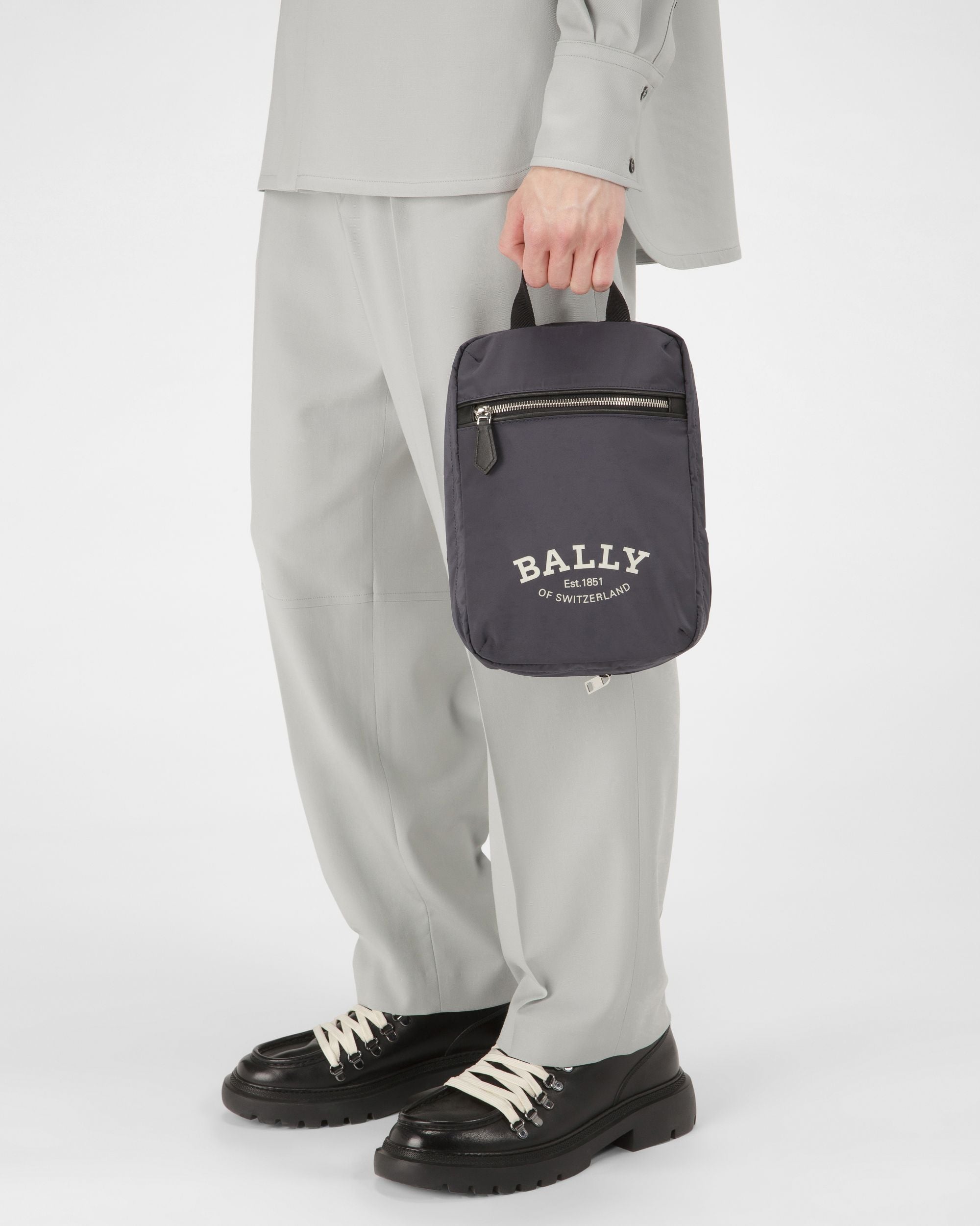 Fesder Sac De Voyage En Nylon Bleu Marine - Homme - Bally - 02