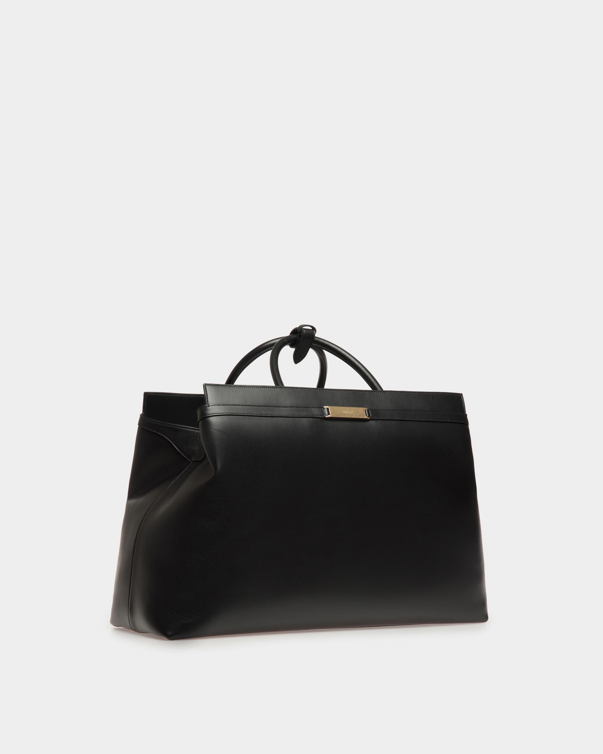 Deco Weekender in Black Leather - Men's - Bally - 04
