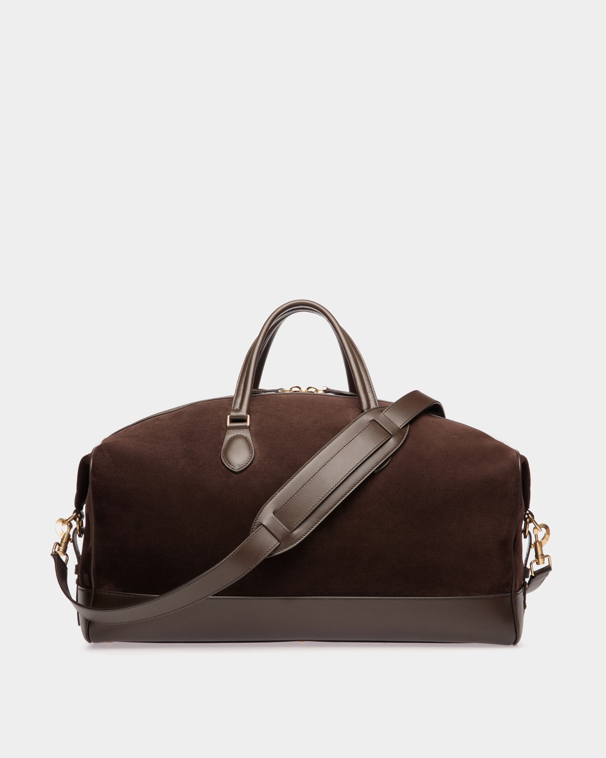 Beckett Reisetasche Aus Veloursleder Und Leder In Ebenholz - Herren - Bally - 03