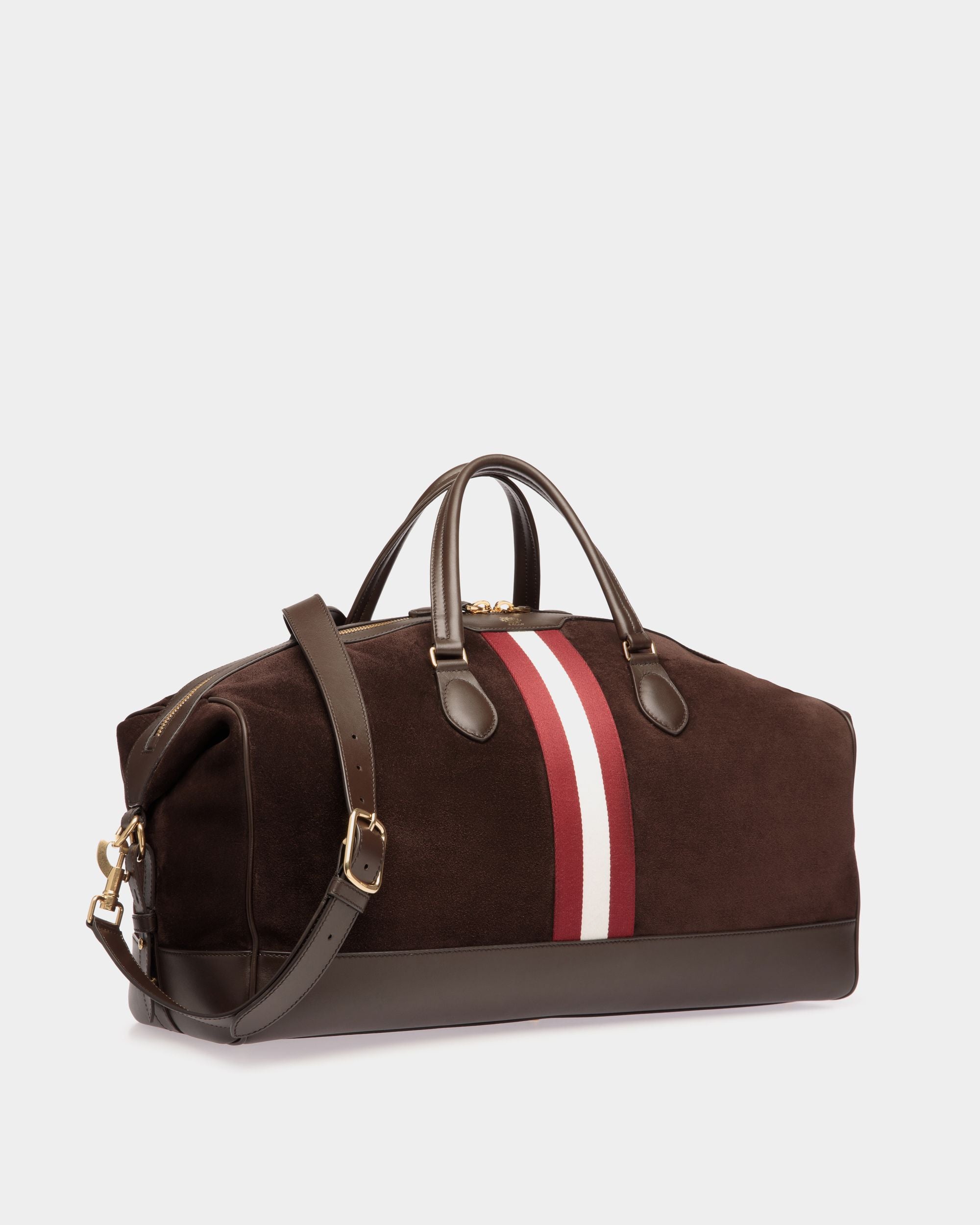 Beckett Reisetasche Aus Veloursleder Und Leder In Ebenholz - Herren - Bally - 04