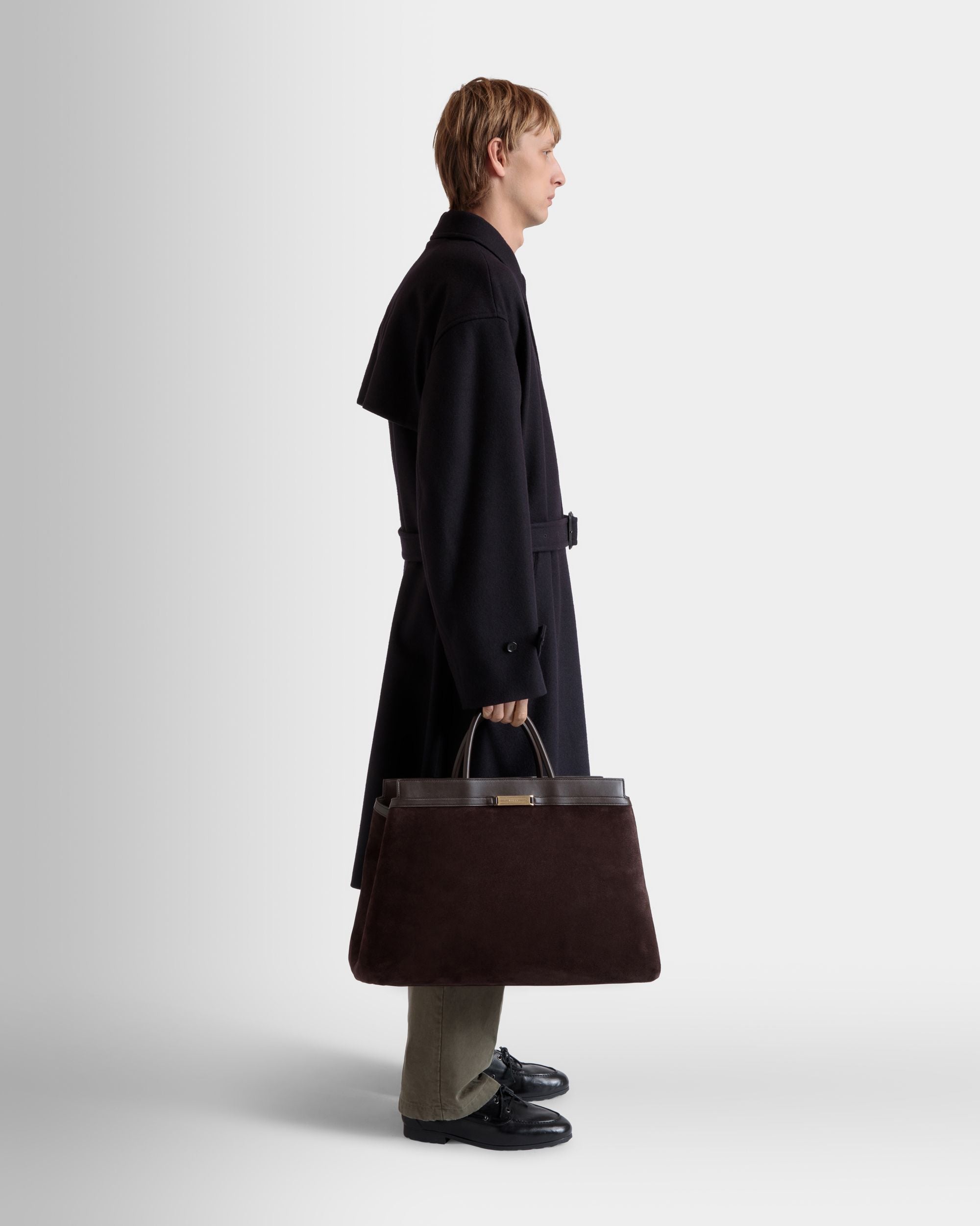 Deco Reisetasche Aus Veloursleder Und Leder In Ebenholz - Herren - Bally - 02