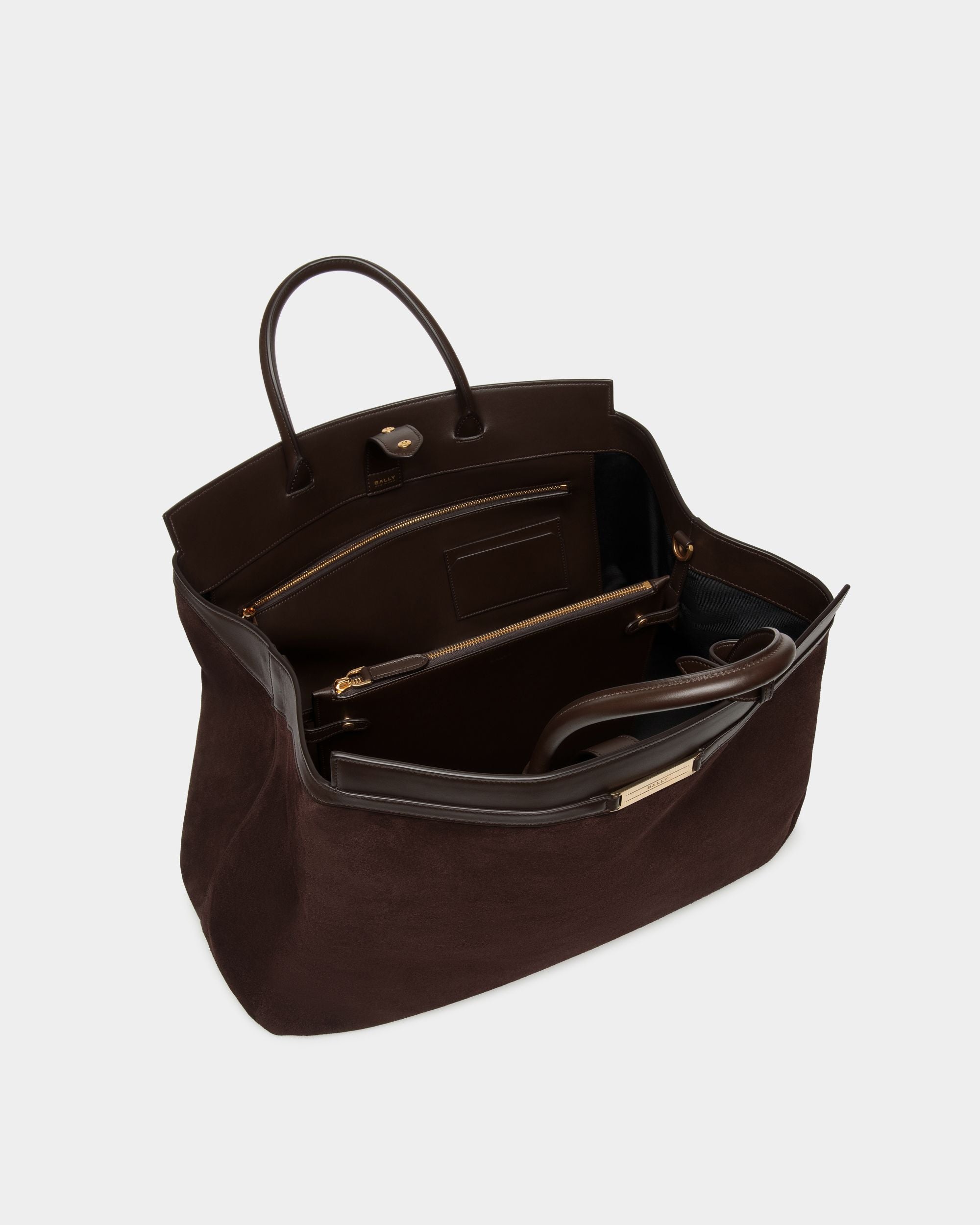 Deco Reisetasche Aus Veloursleder Und Leder In Ebenholz - Herren - Bally - 05