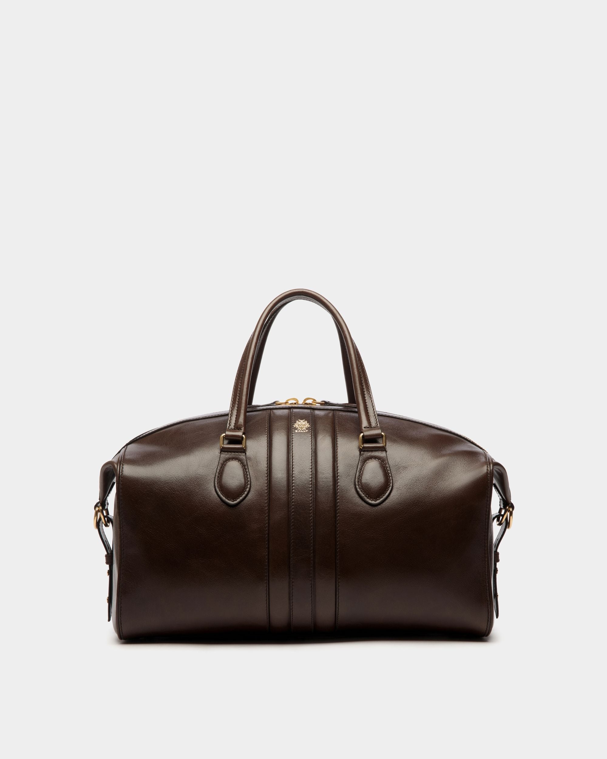 Beckett Reisetasche Aus Ebenholzfarbenem Leder - Homme - Bally - 01