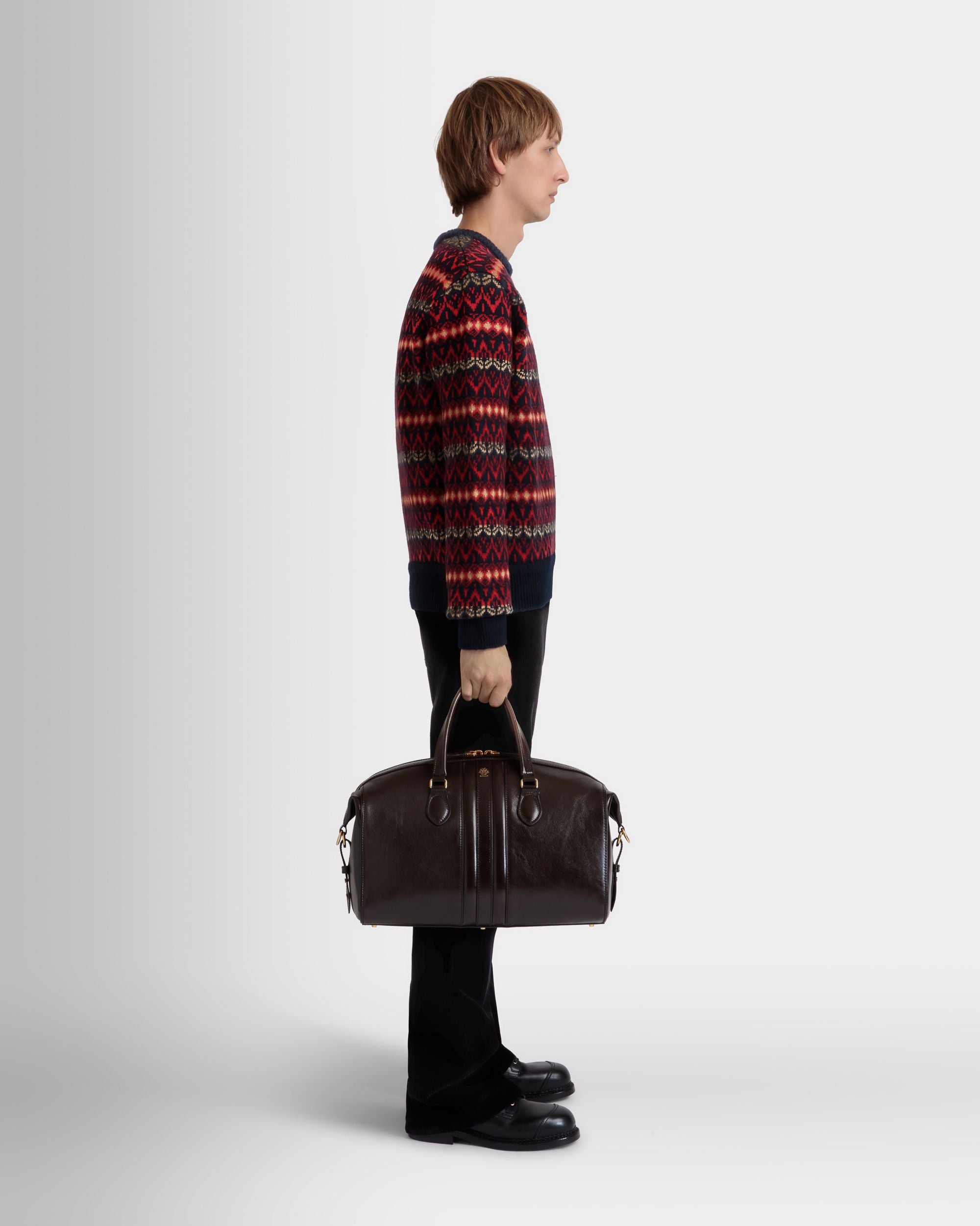 Beckett Weekender In Ebano Leather - Men's - Bally - 02
