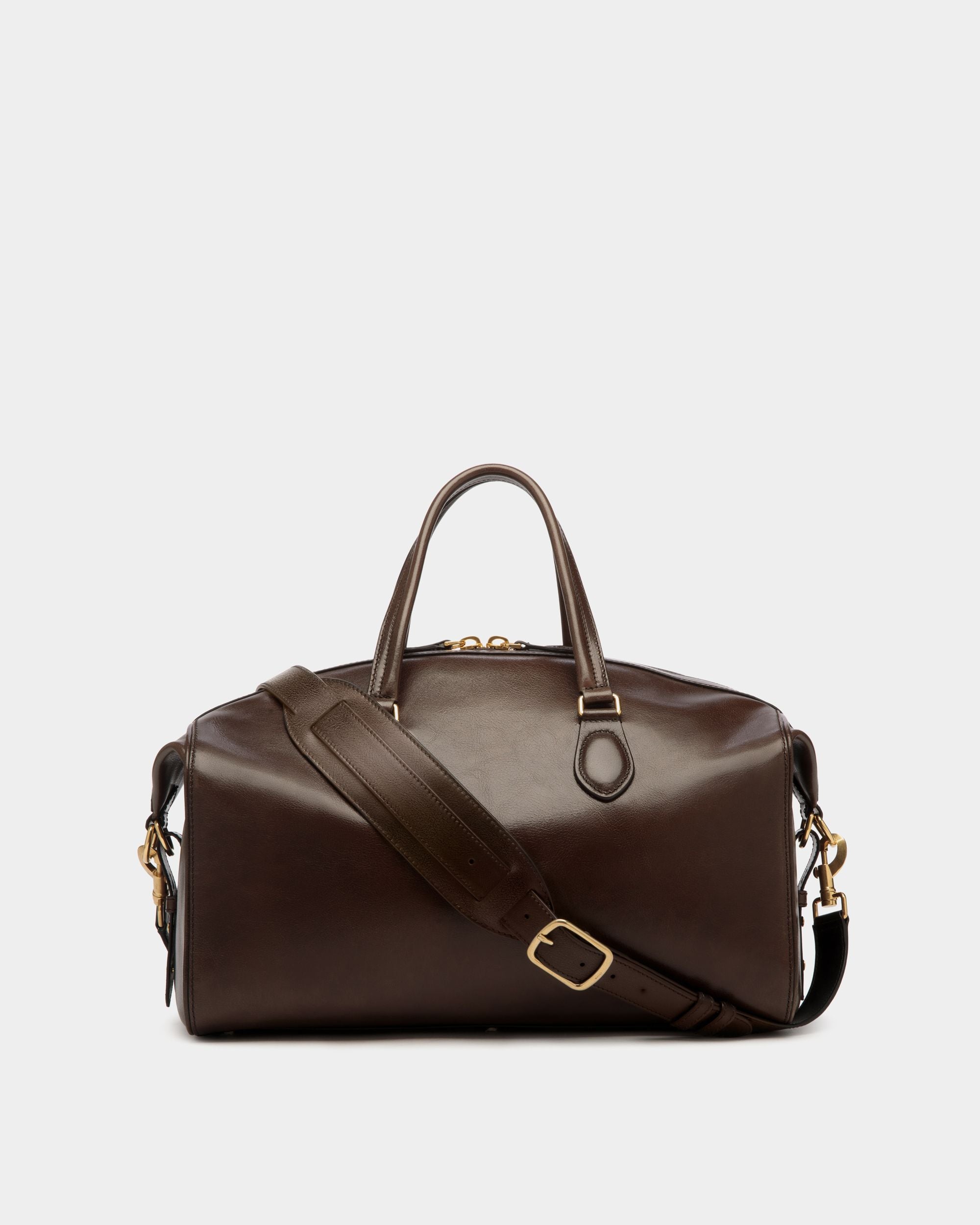 Beckett Reisetasche Aus Ebenholzfarbenem Leder - Homme - Bally - 03