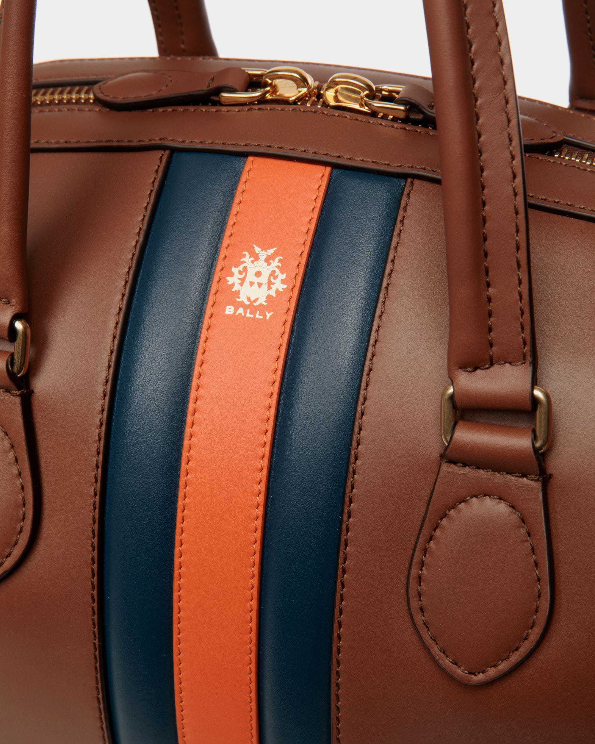 Borsa Weekender Beckett In Pelle Marrone - Uomo - Bally - 06