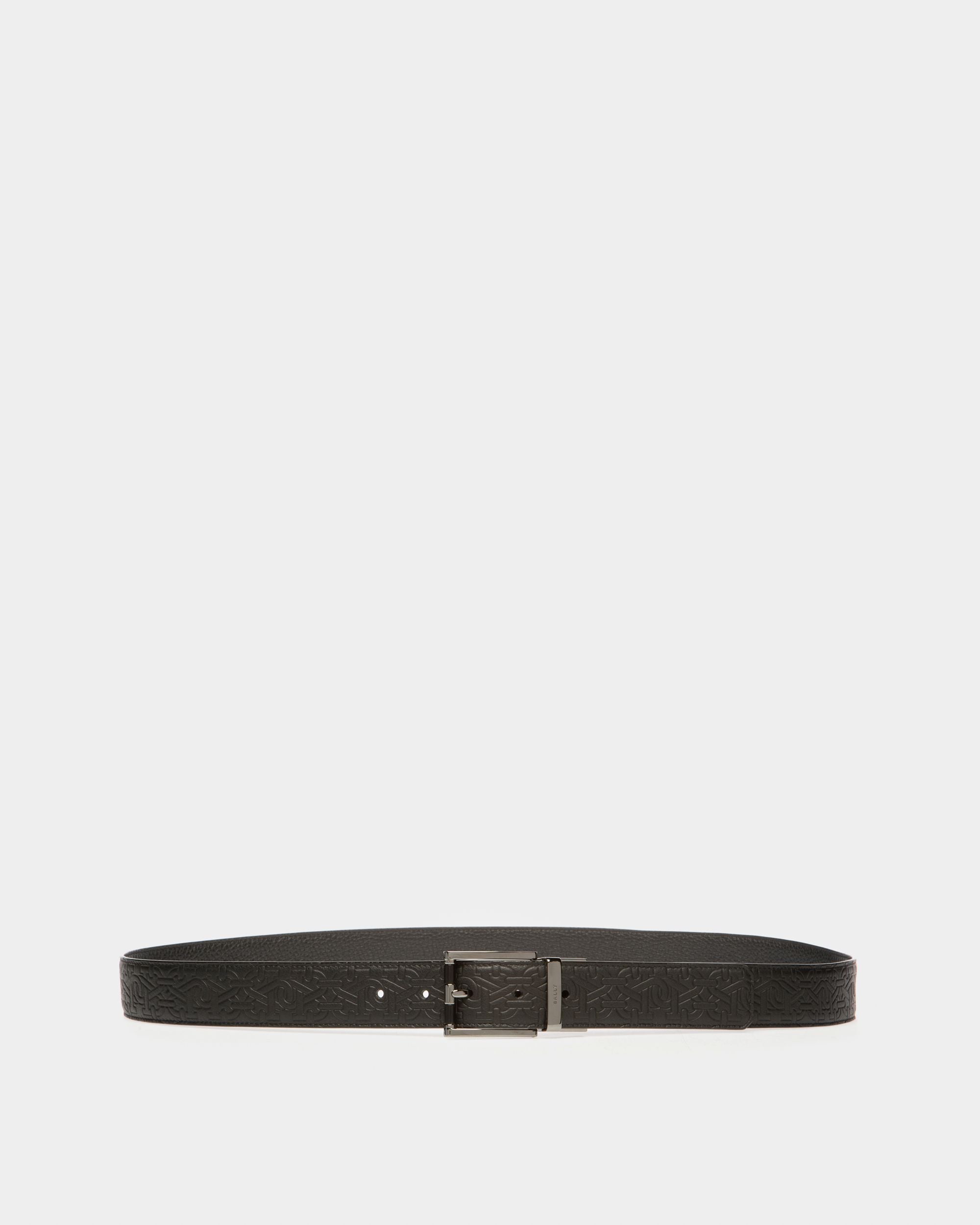 Astor 35 Mm Breiter Gürtel Aus Schwarzem Leder - Herren - Bally - 01