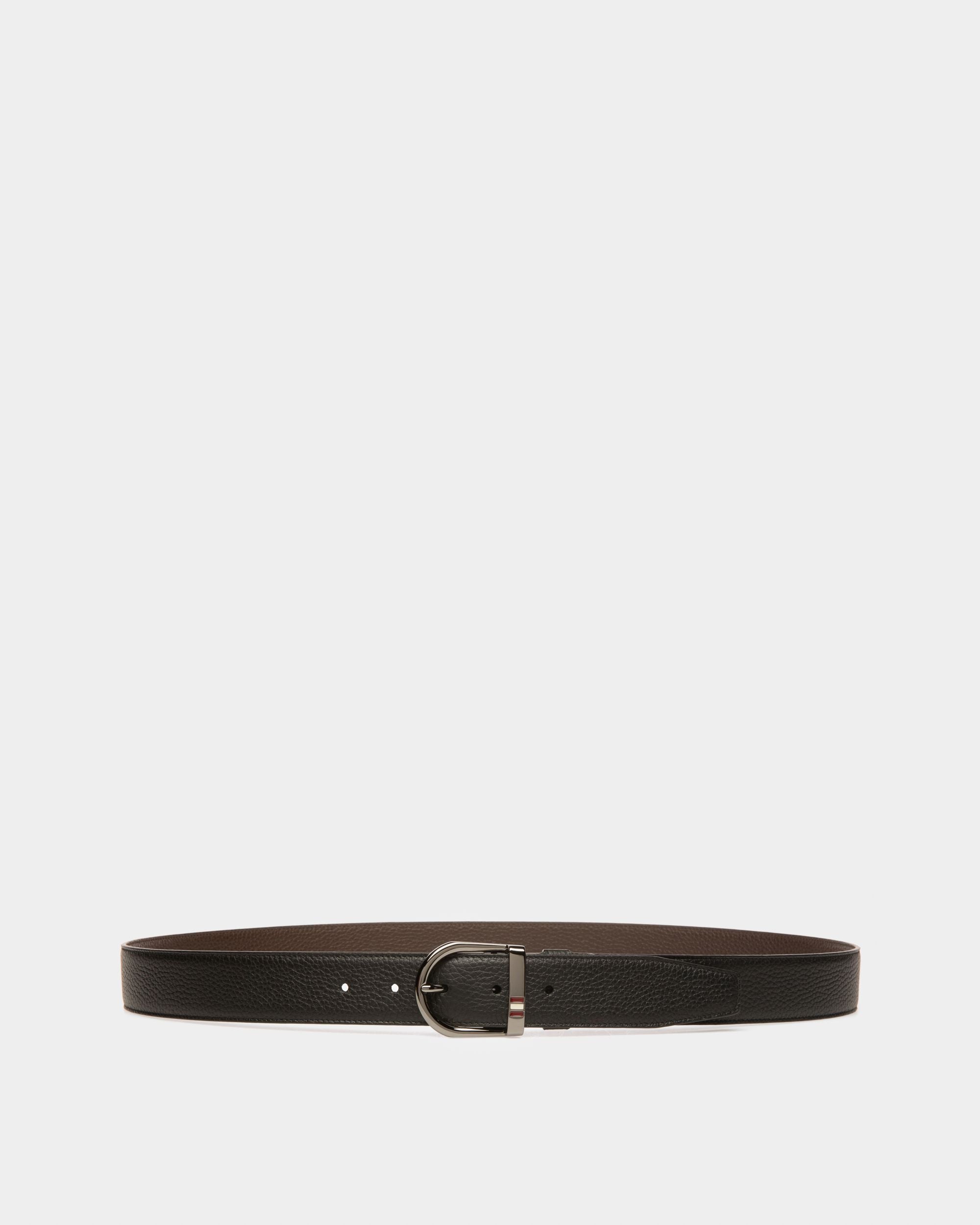 Darkon 35 Mm Breiter Gürtel Aus Schwarzem Leder - Herren - Bally - 01