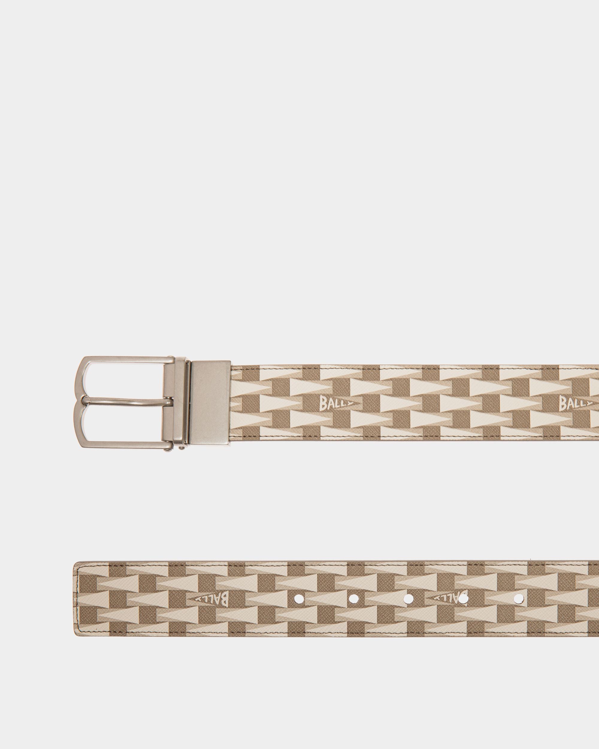 Country 35mm Reversible And Adjustable Belt in Pennant Motif And Leather - Men's - Bally - 02