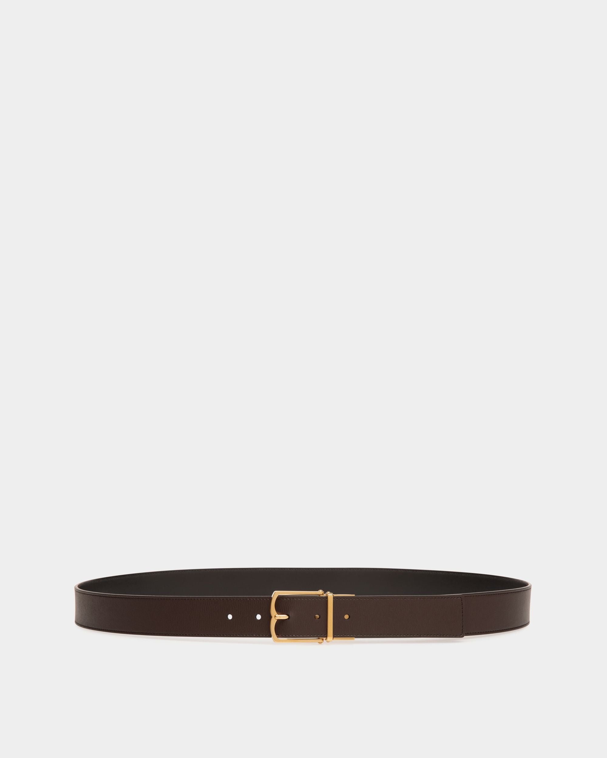 Cintura Da Abito In Pelle Nera E Marrone - Uomo - Bally - 01