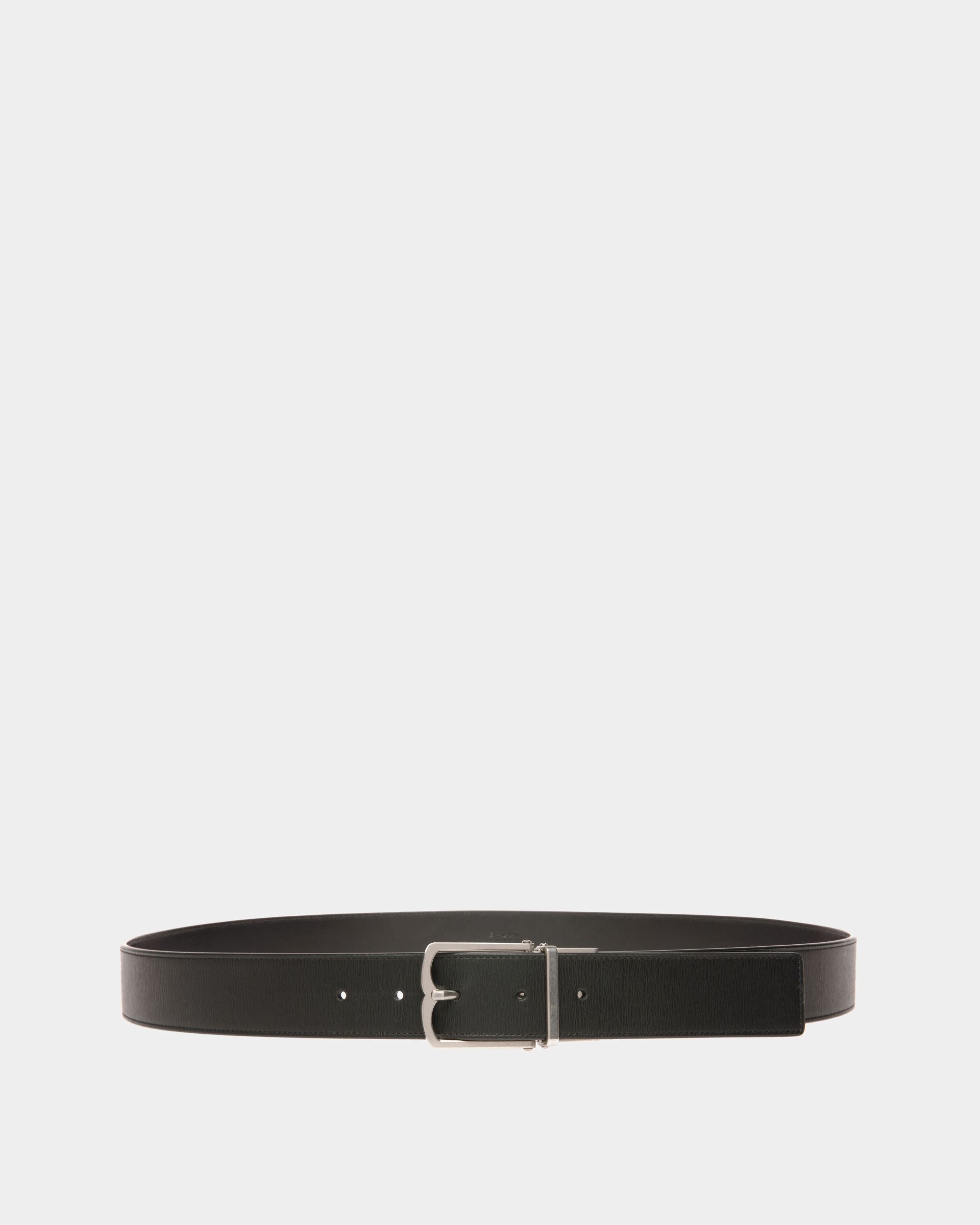 Ceinture Habillée 35 mm En Cuir Noir - Homme - Bally - 01