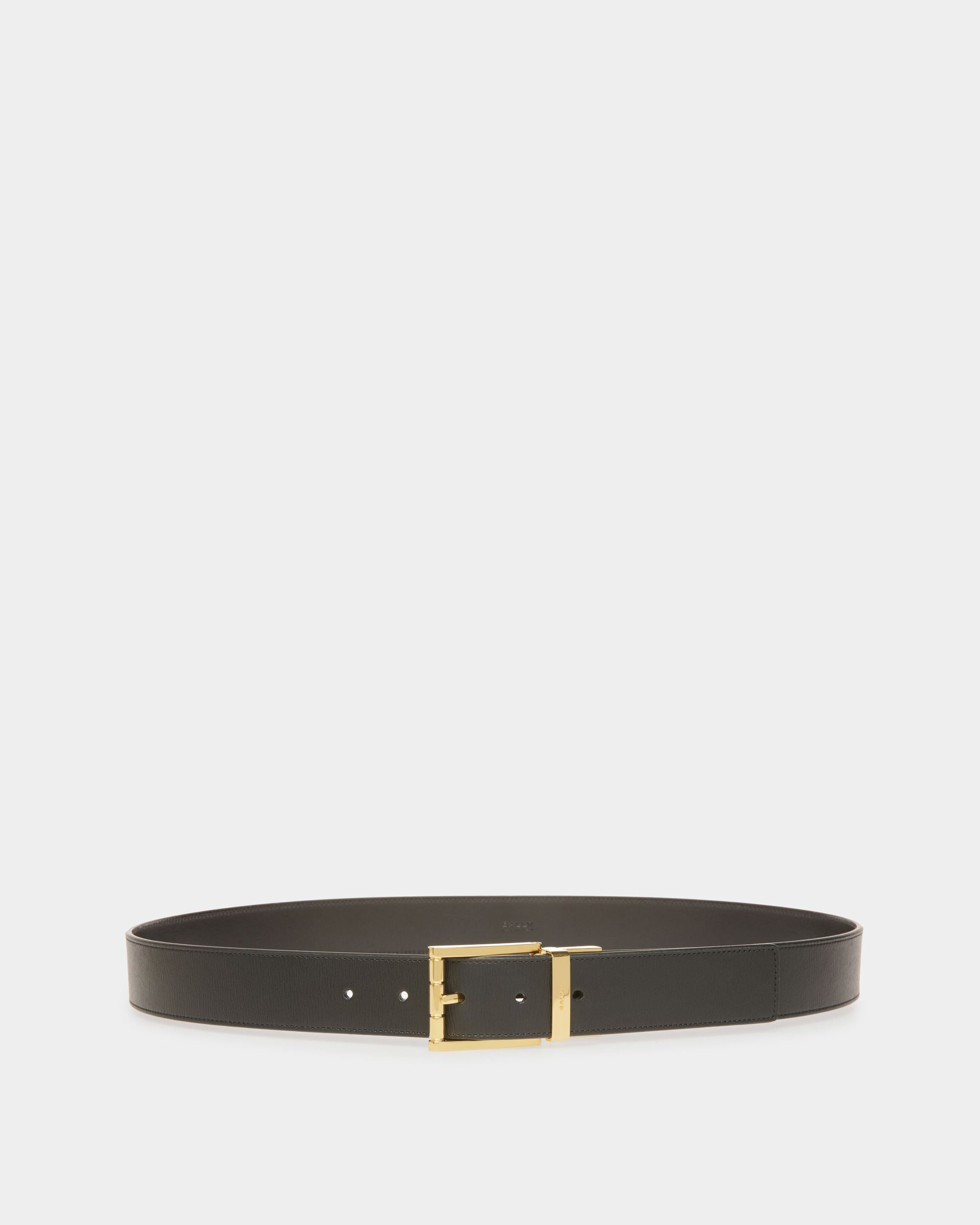 Ceinture Habillée En Cuir Noir - Homme - Bally - 01