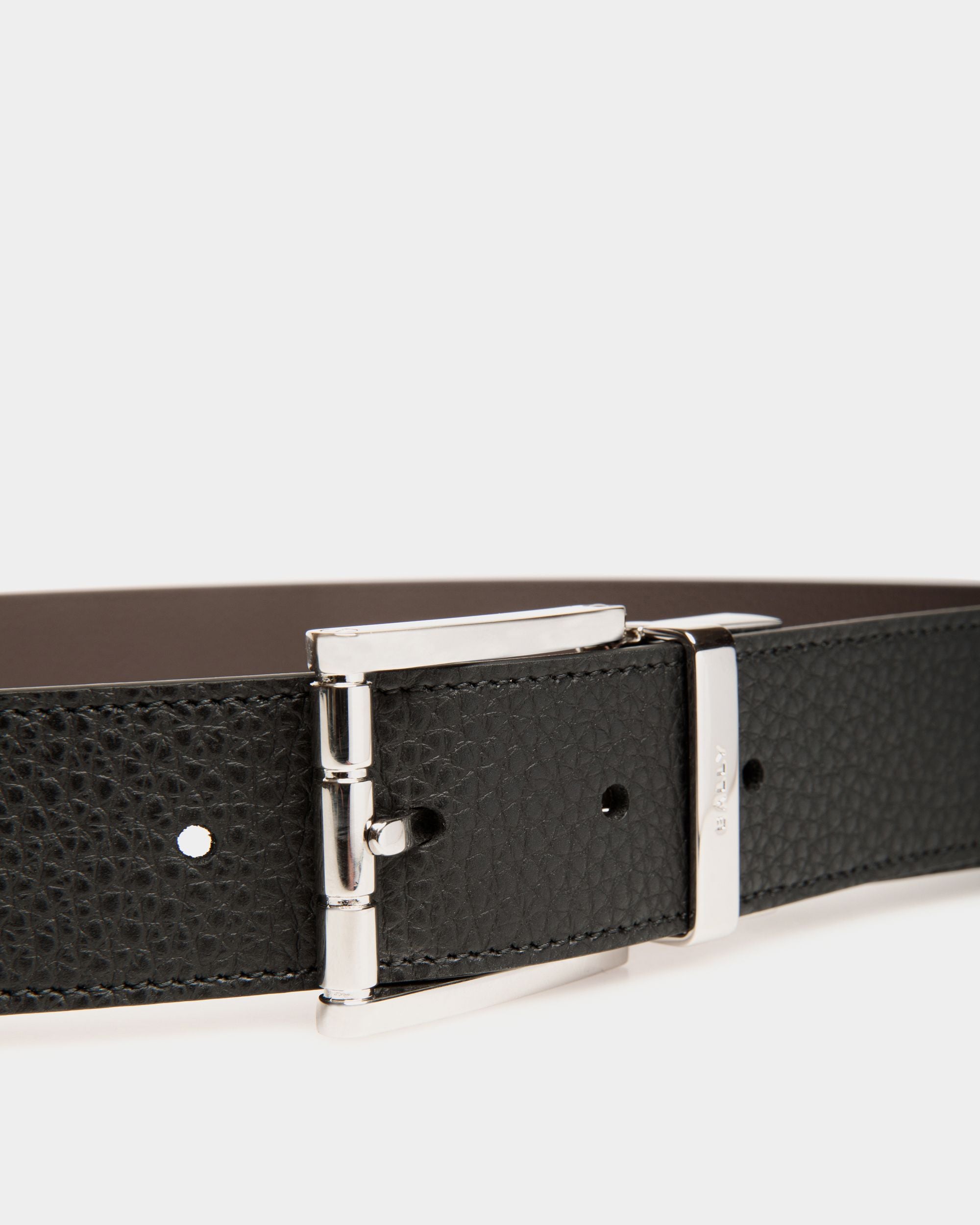 Astory 35 mm Verstellbarer Wendegürtel Aus Leder In Schwarz Und Braun - Herren - Bally - 04