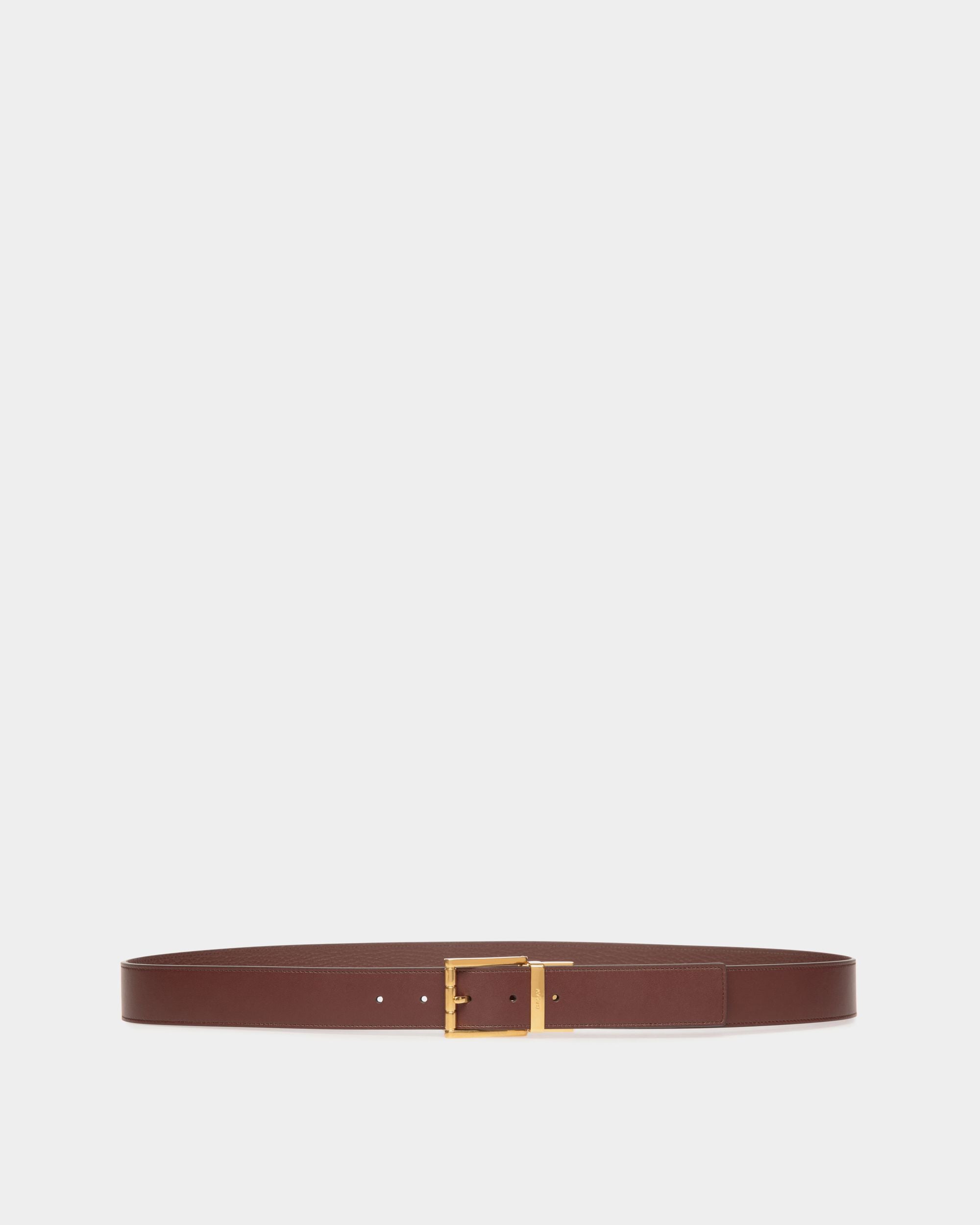 Astory 35mm Belt in Brown Leather - Men's - Bally - 01