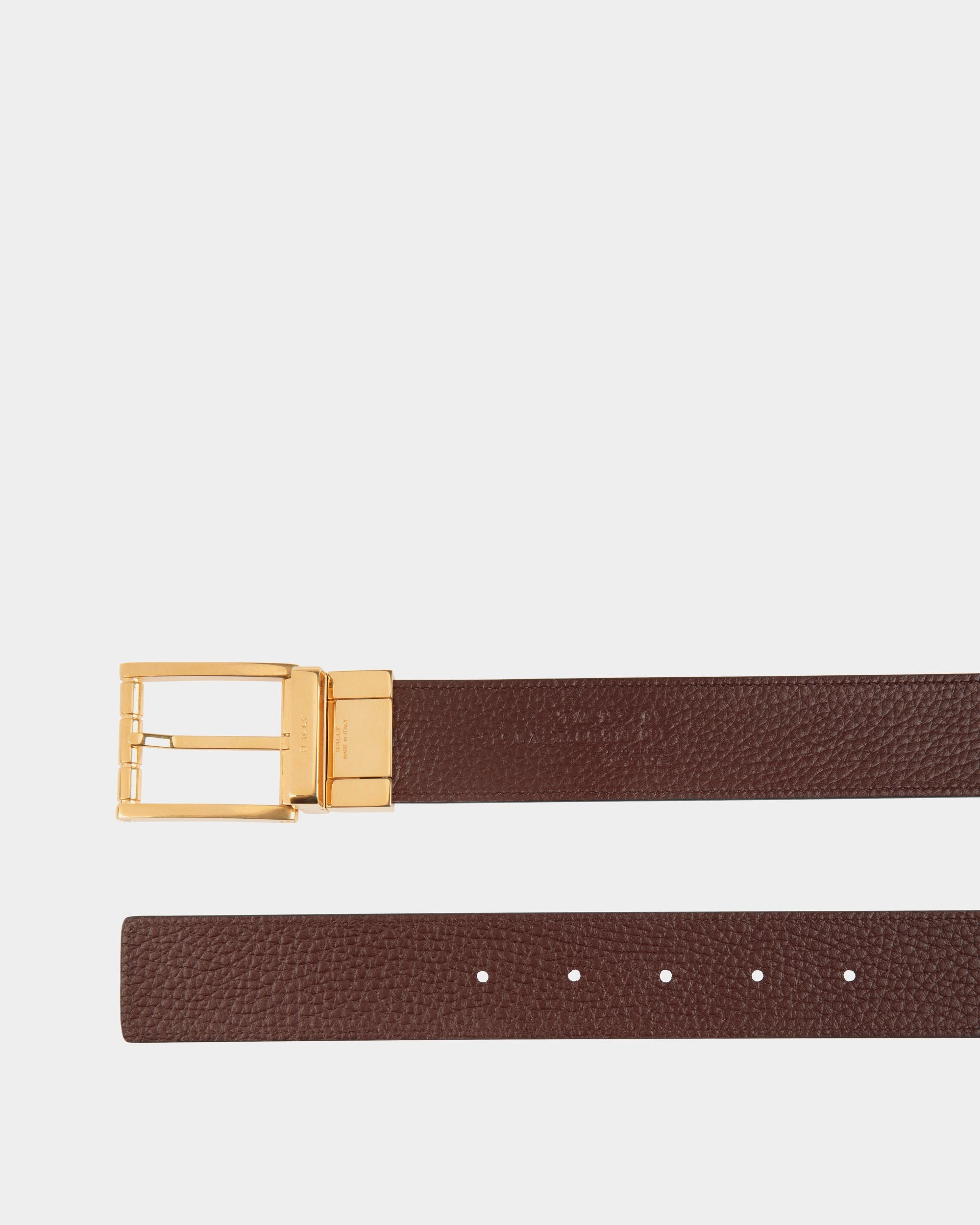 Astory 35mm Belt in Brown Leather - Men's - Bally - 02