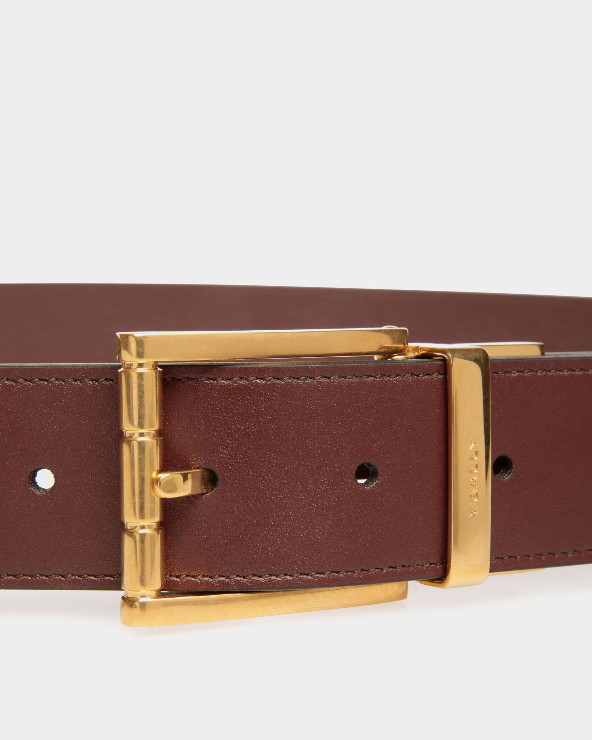Astory 35mm Belt in Brown Leather - Men's - Bally - 03