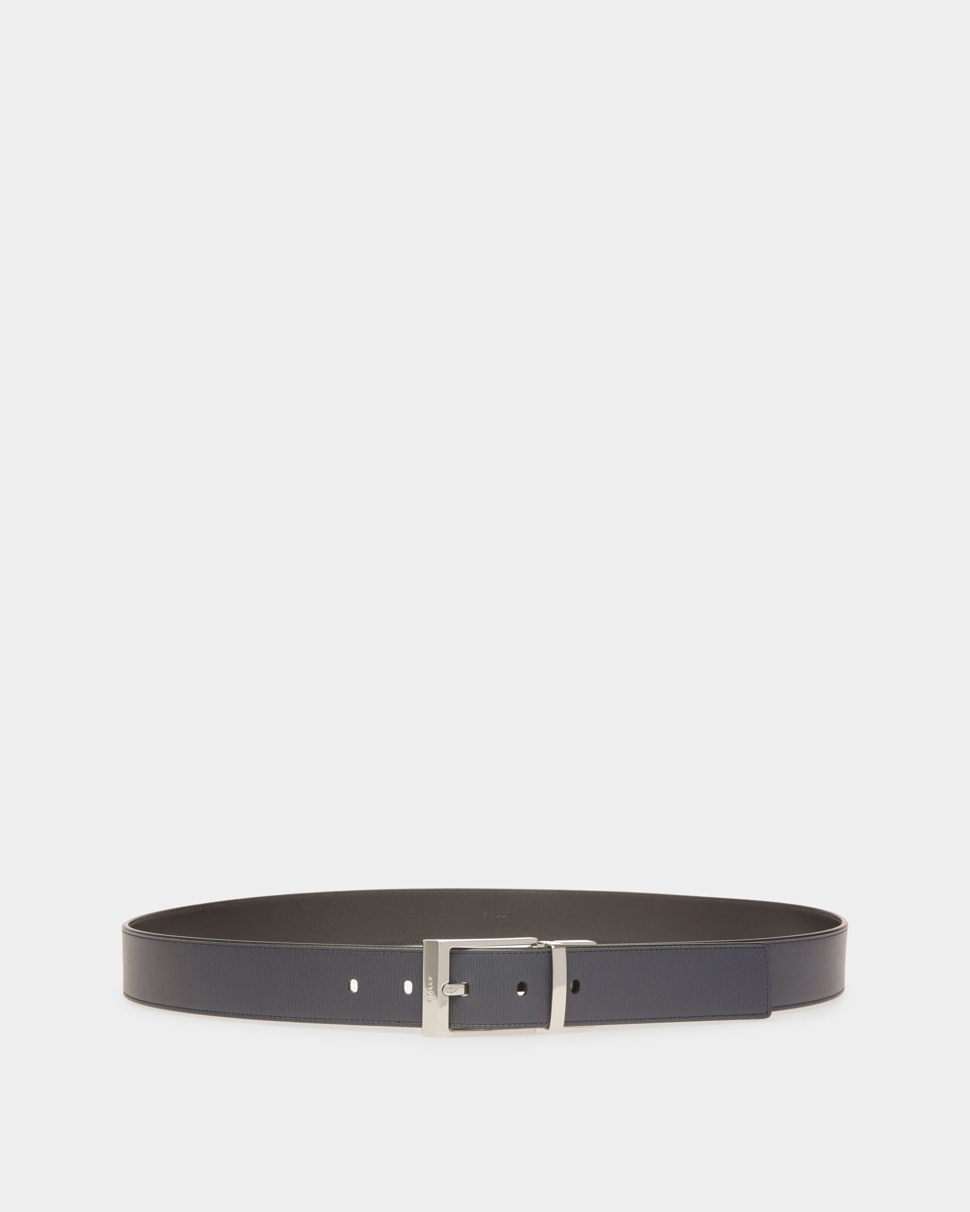Anzuggürtel Aus Mitternachtsblauem Leder - Herren - Bally - 01