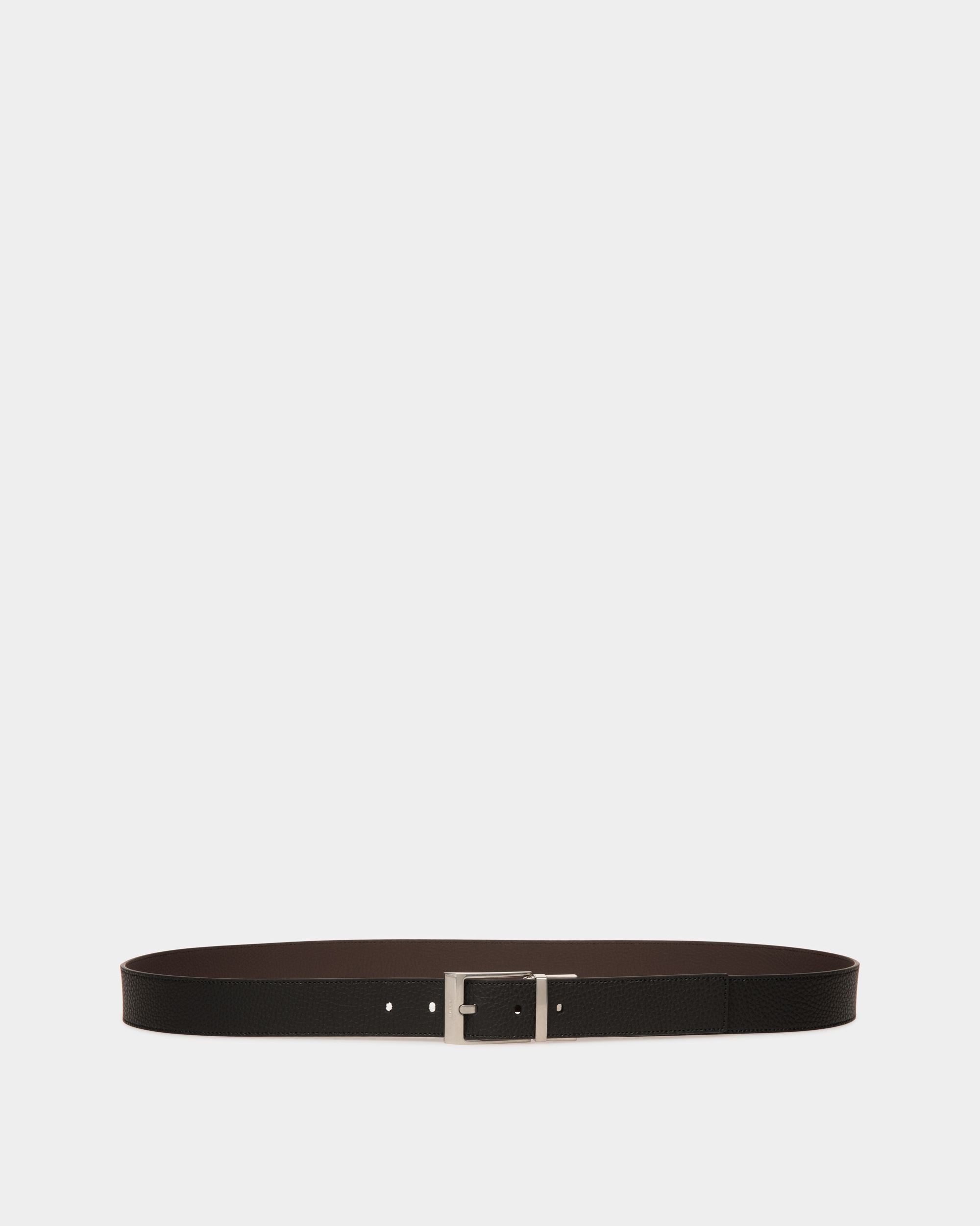 Anzuggürtel Aus Braunem Und Schwarzem Leder - Herren - Bally - 01