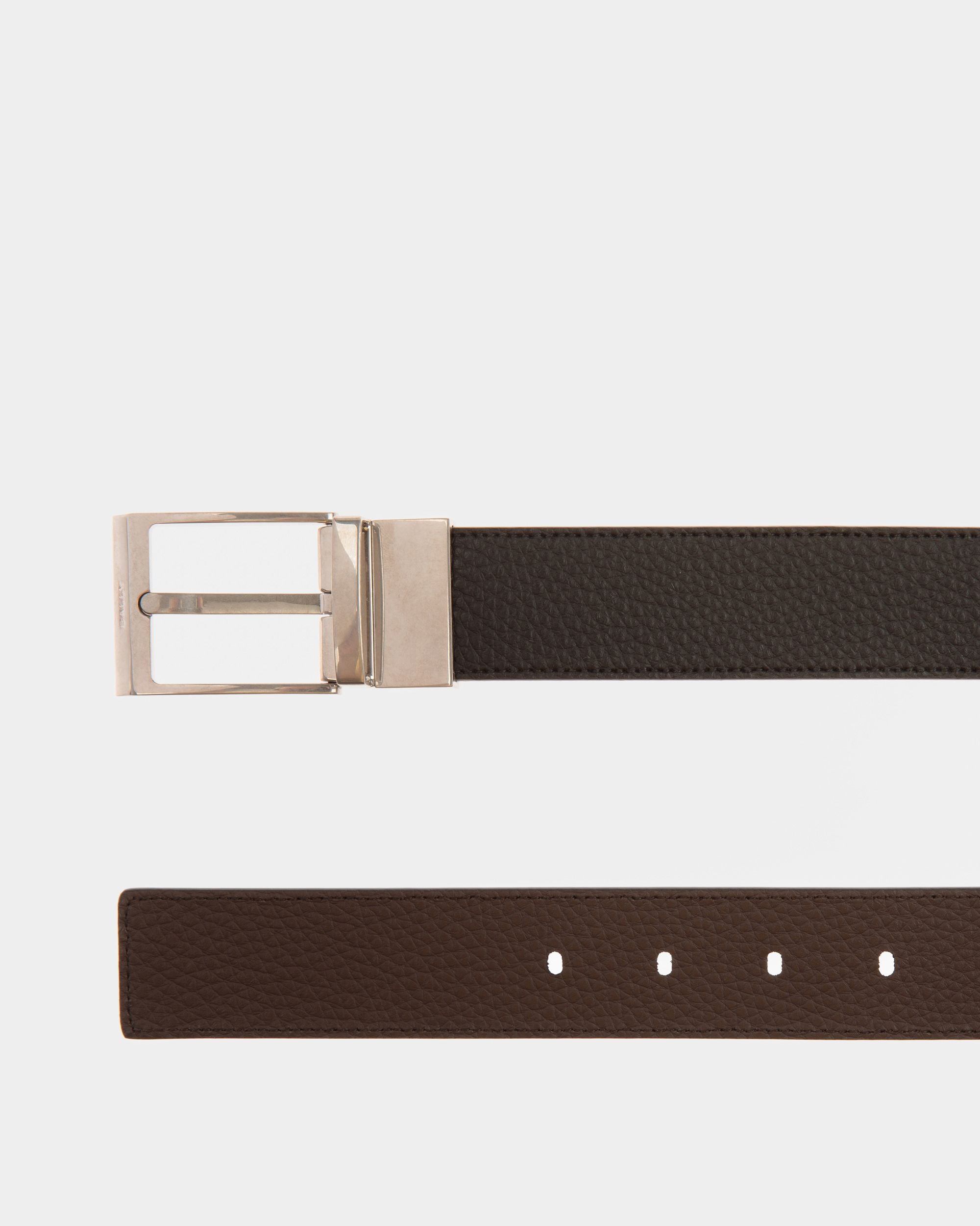 Anzuggürtel Aus Braunem Und Schwarzem Leder - Herren - Bally - 02