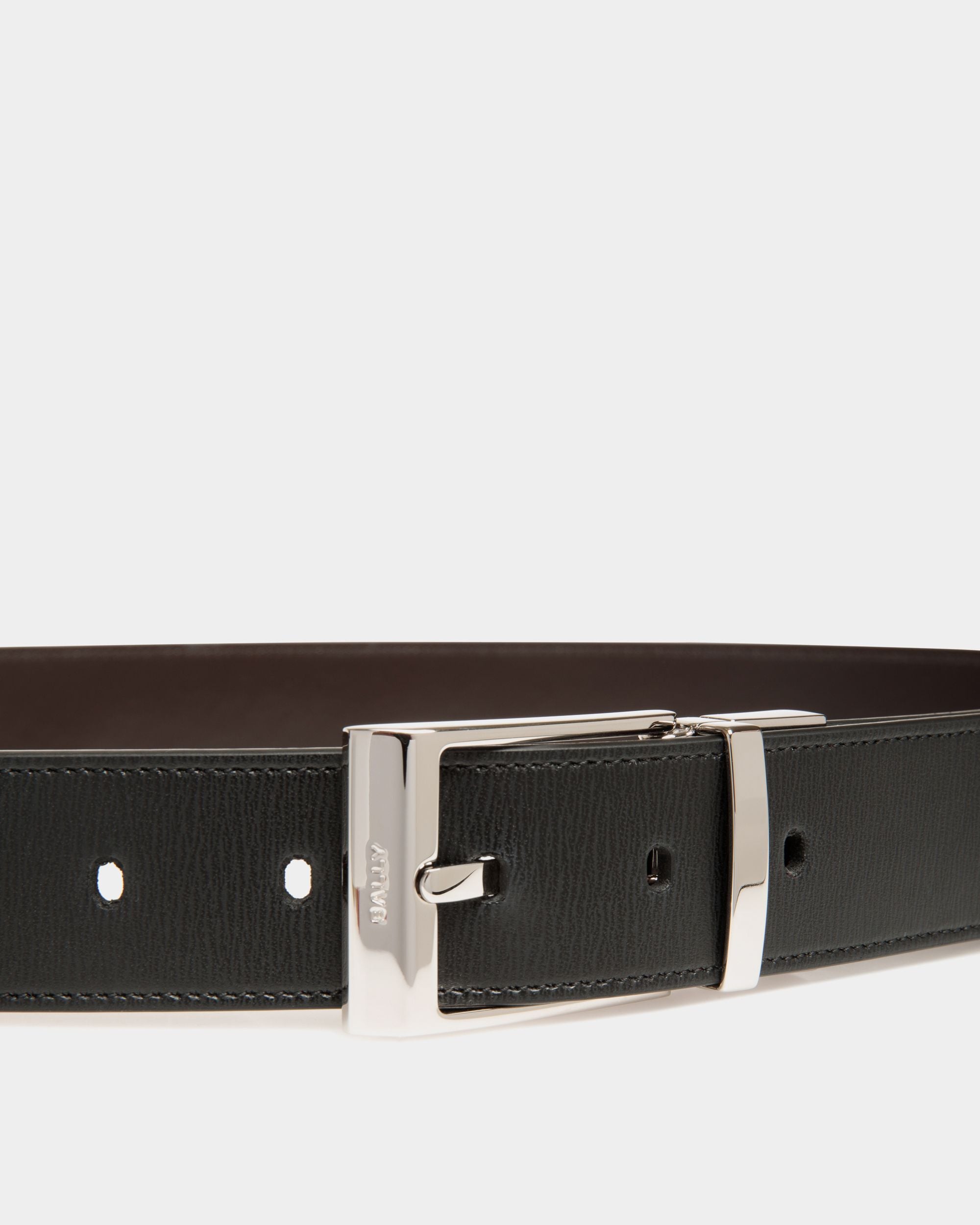 Shiffie 35mm Reversible And Adjustable Belt in Black And Brown Leather - Men's - Bally - 03