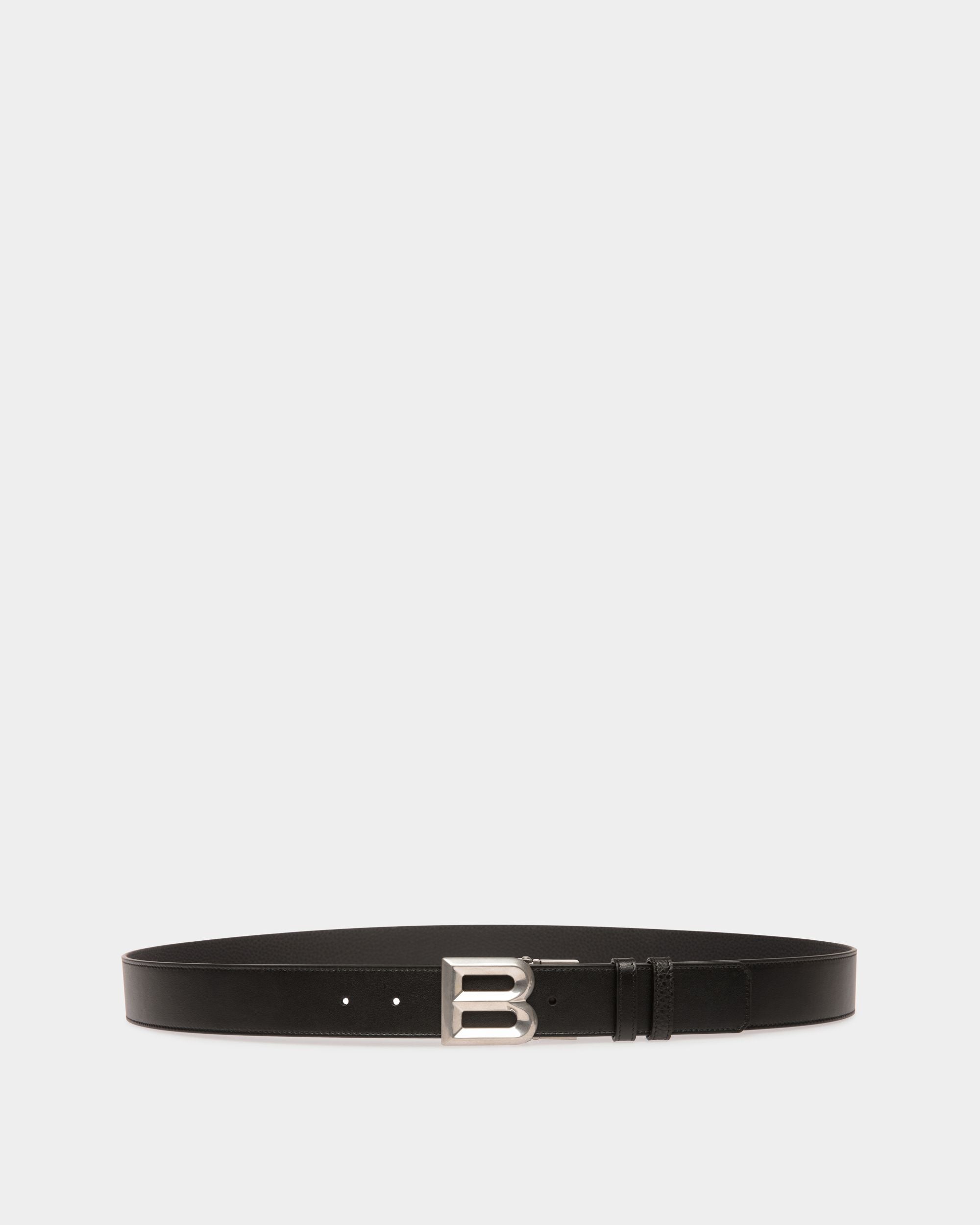 Ceinture B Bold 35 mm Réversible Et Ajustable En Cuir Noir - Homme - Bally - 01