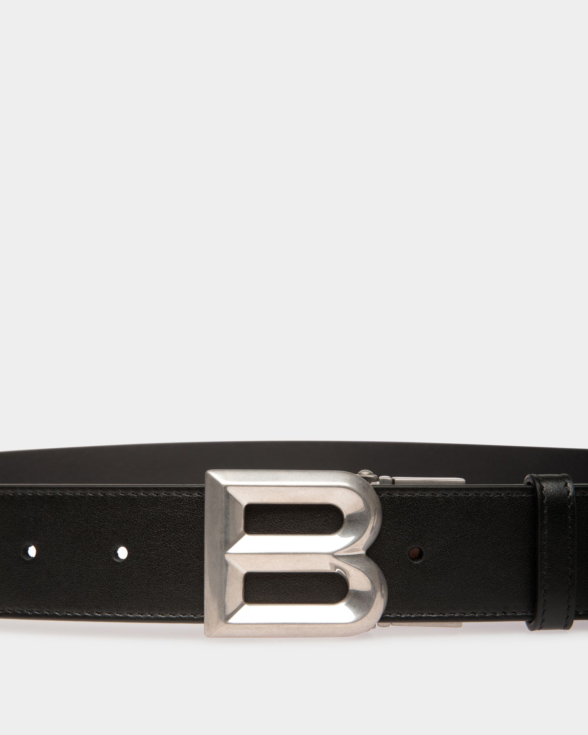 Ceinture B Bold 35 mm Réversible Et Ajustable En Cuir Noir - Homme - Bally - 03