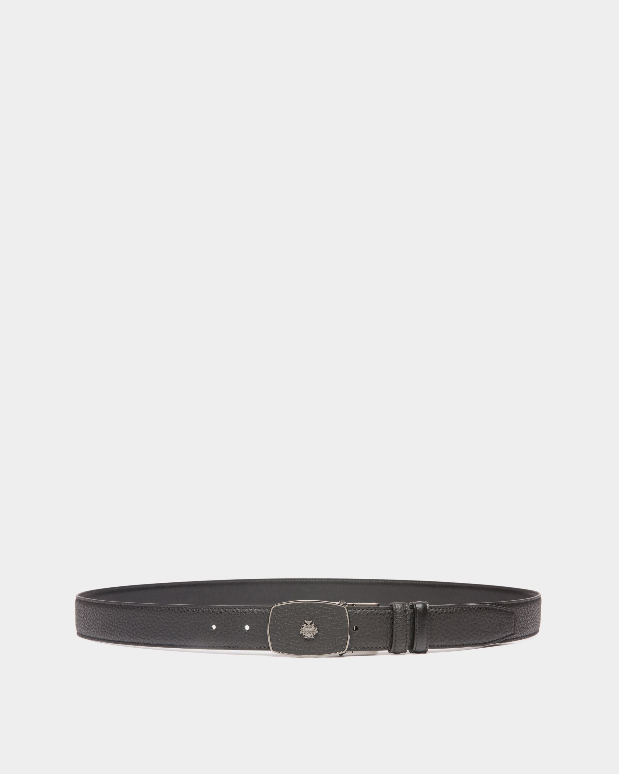 Cintura Regolabile E Reversibile Govin 30 mm In Pelle Nera - Uomo - Bally - 01
