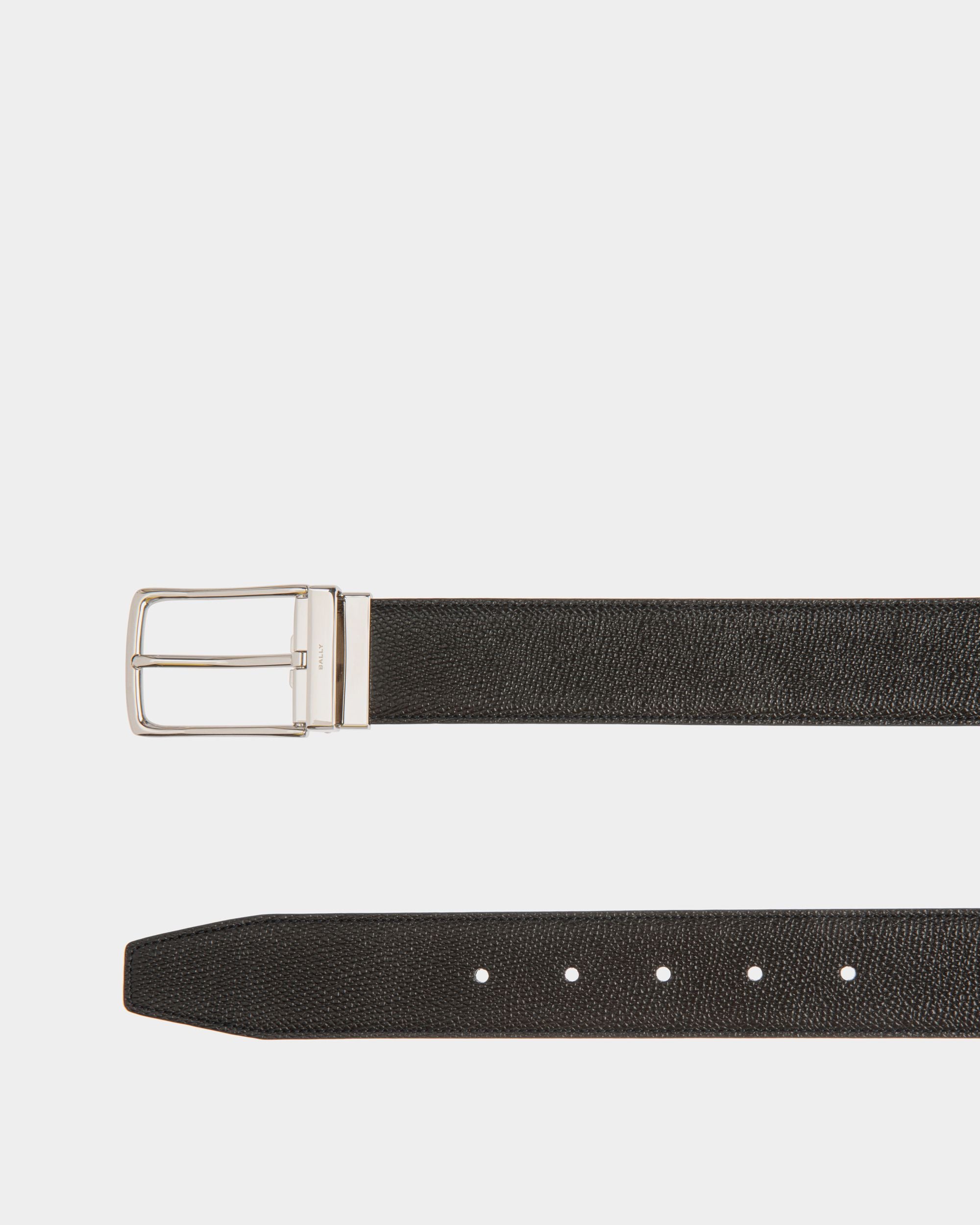 Cintura Regolabile E Reversibile Ketter 35 mm In Pelle Nera E Marrone - Uomo - Bally - 03