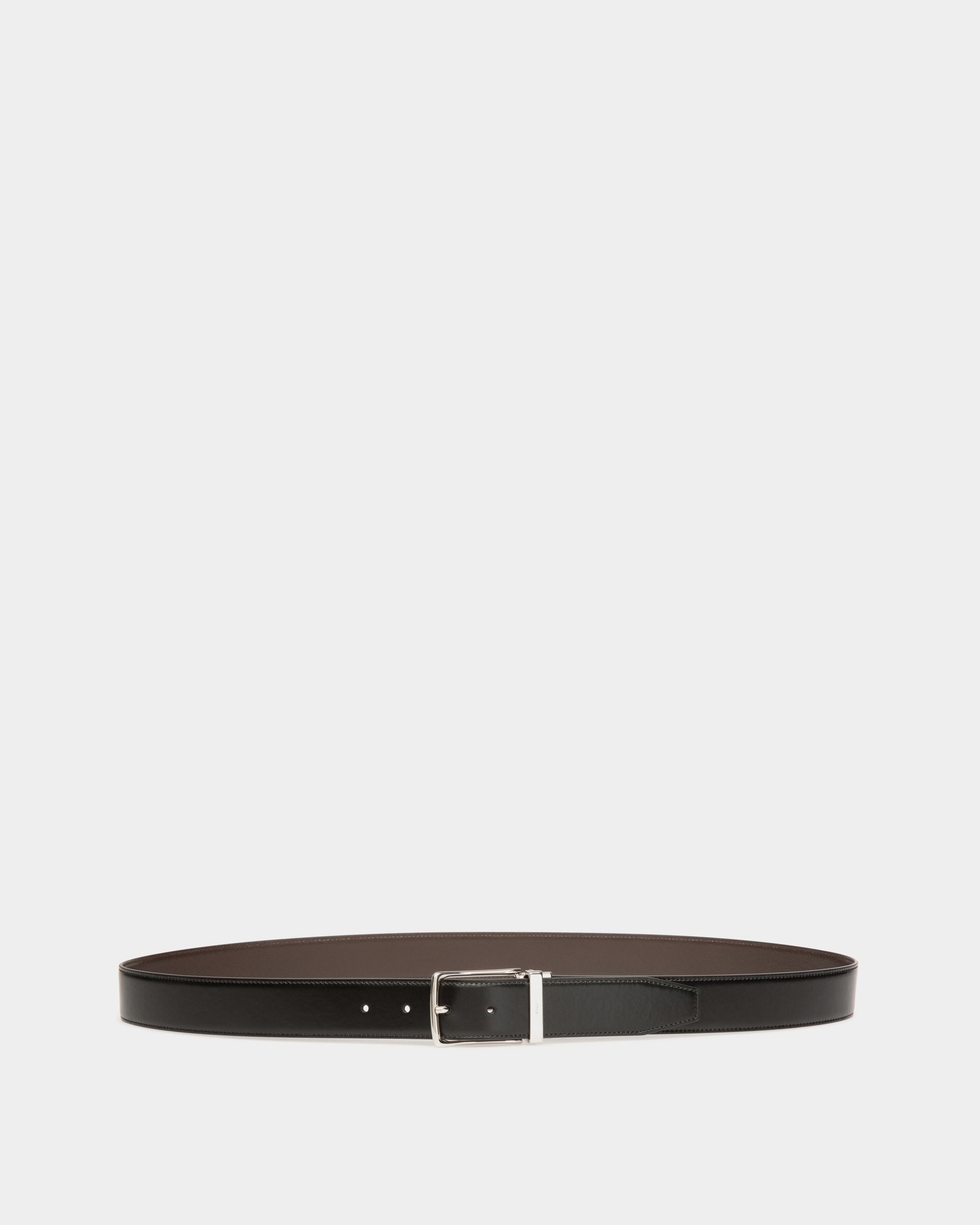 Ketter 35 mm Verstellbarer Wendegürtel Aus Leder In Ebenholzschwarz Und Schwarz - Herren - Bally - 01
