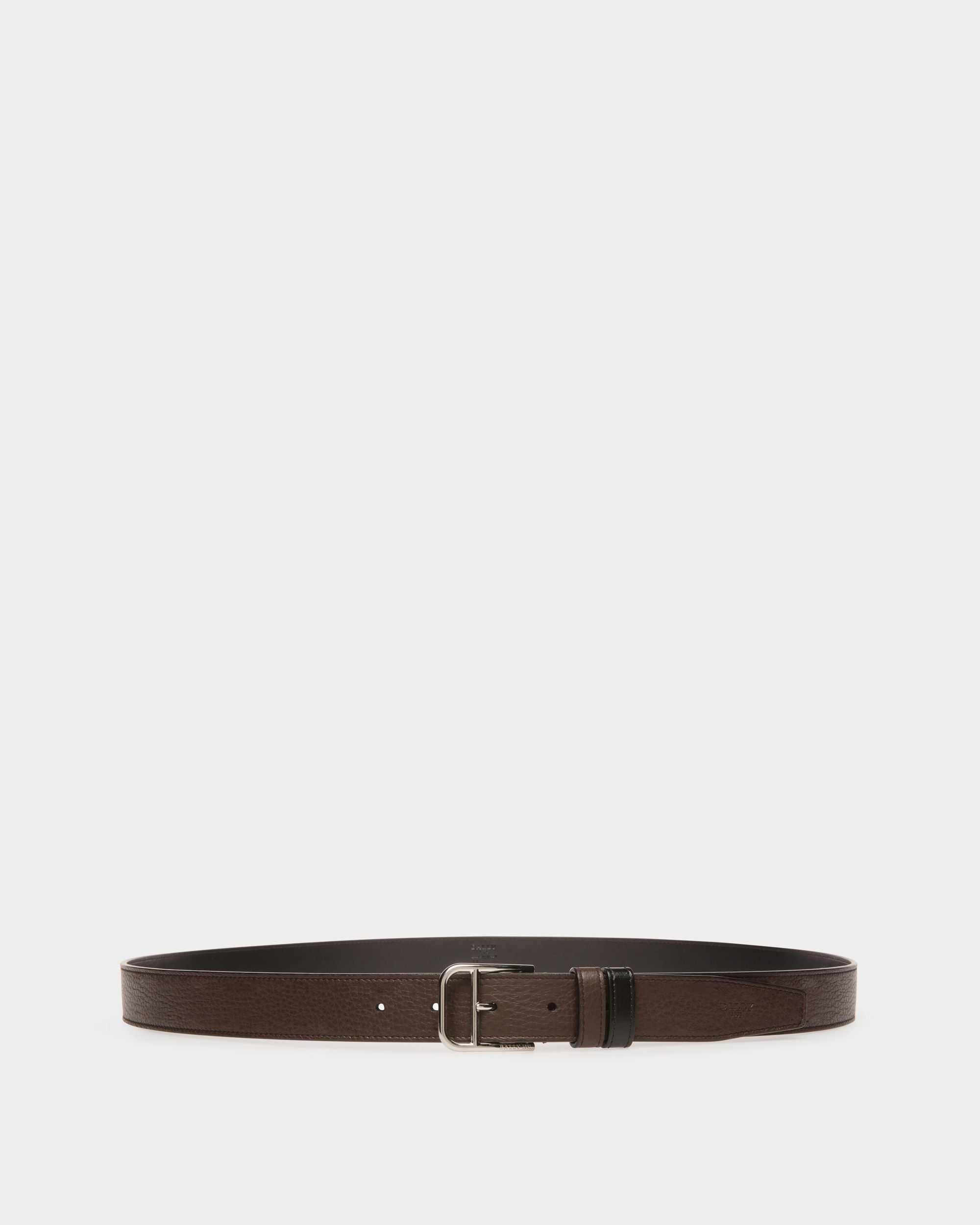Scotty 30 Mm Breiter Ledergürtel In Ebenholzbraun Und Schwarz - Herren - Bally - 01