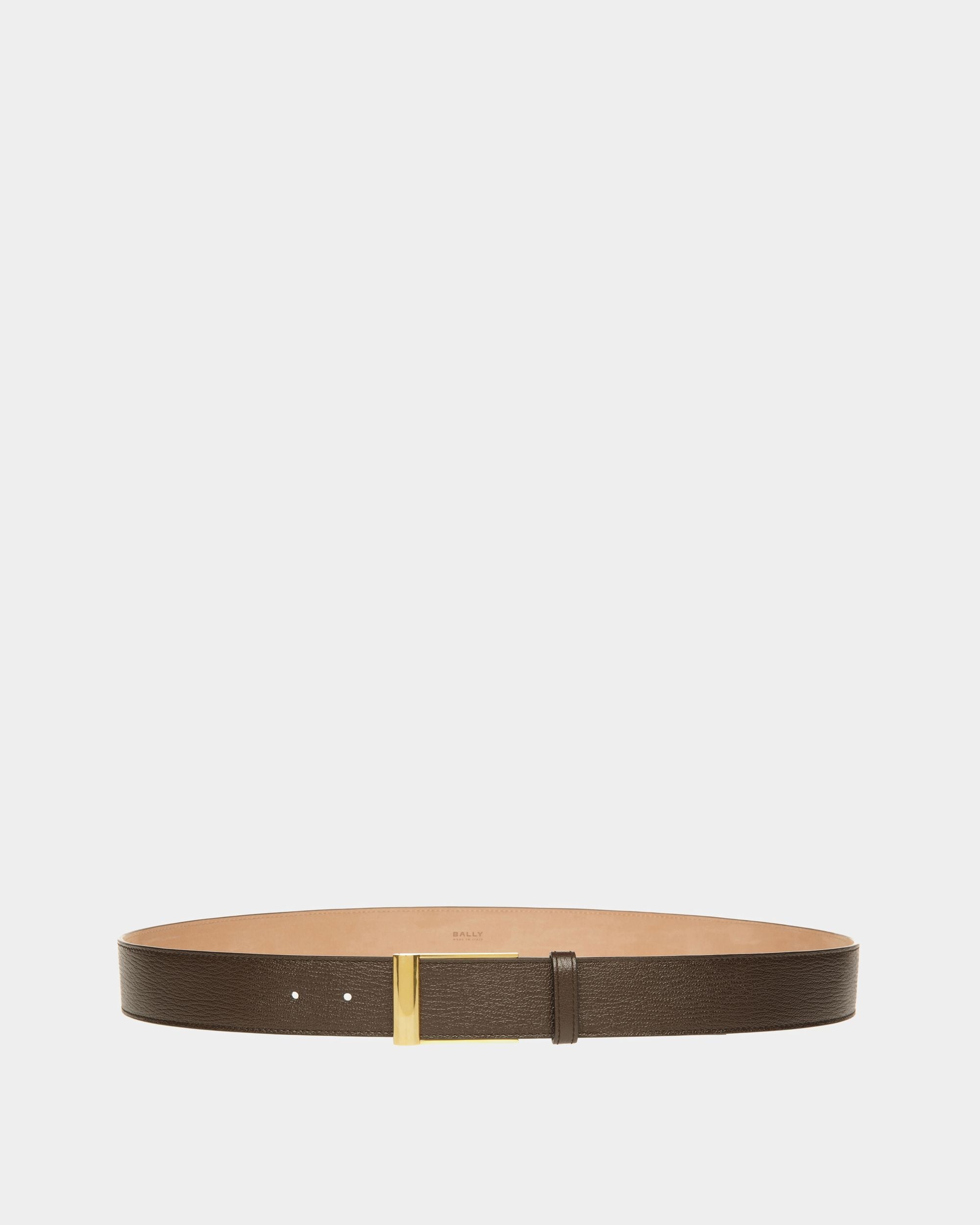 Ceinture Habillée Outline En Cuir Marron - Homme - Bally - 01