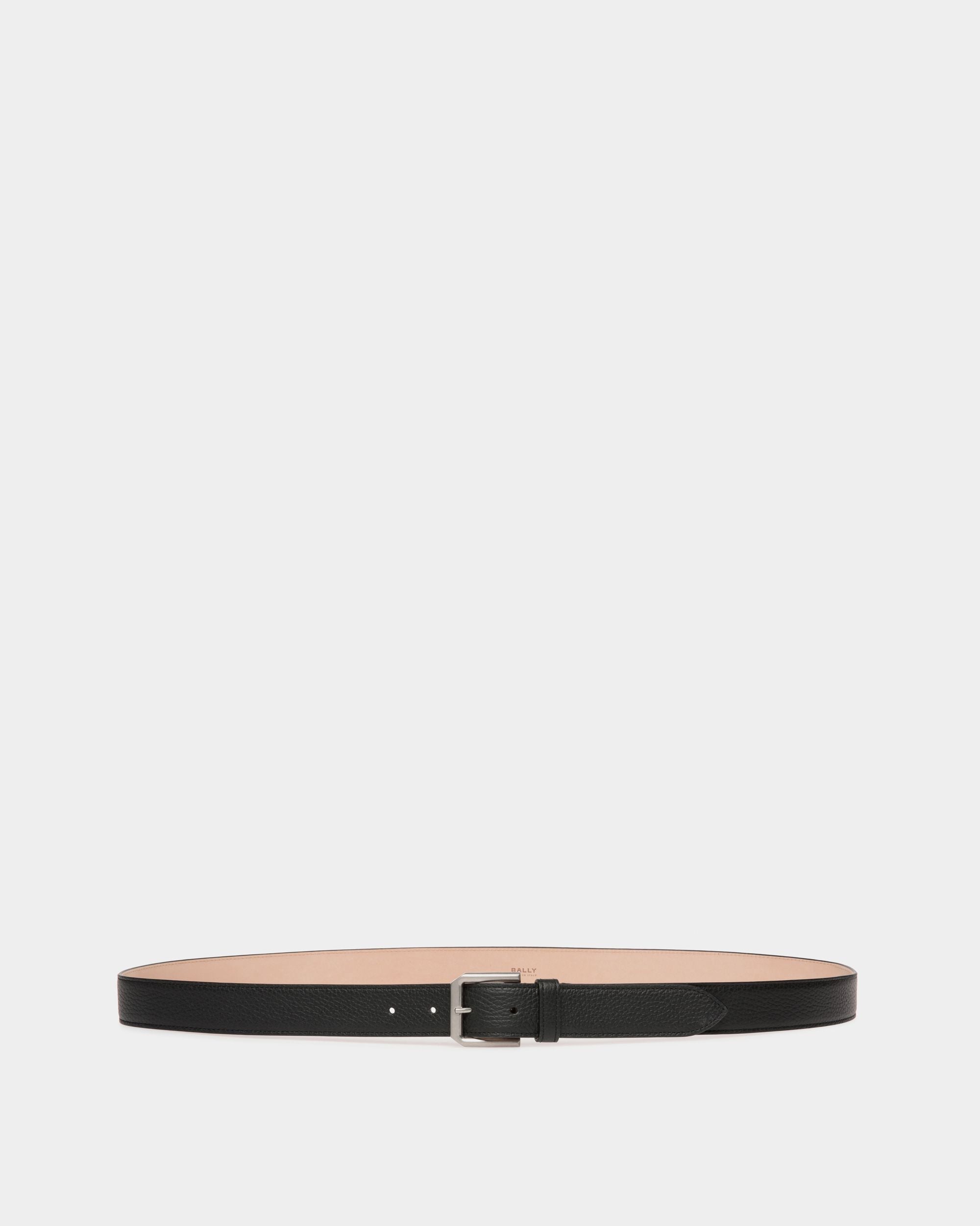 Ceinture Carl 30 mm En Cuir Noir - Homme - Bally - 01