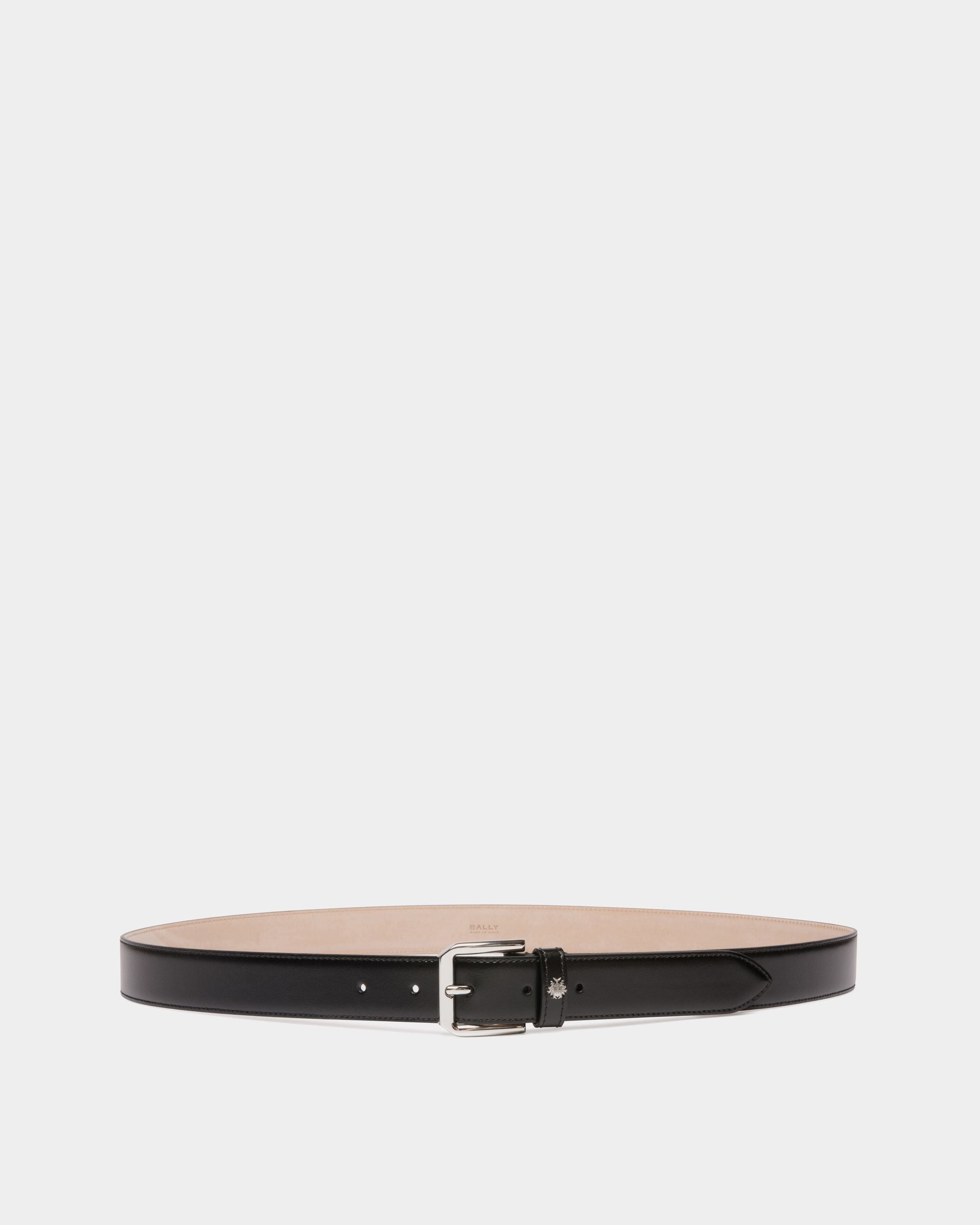 Cintura Carl 30 mm In Pelle Nera - Uomo - Bally - 01