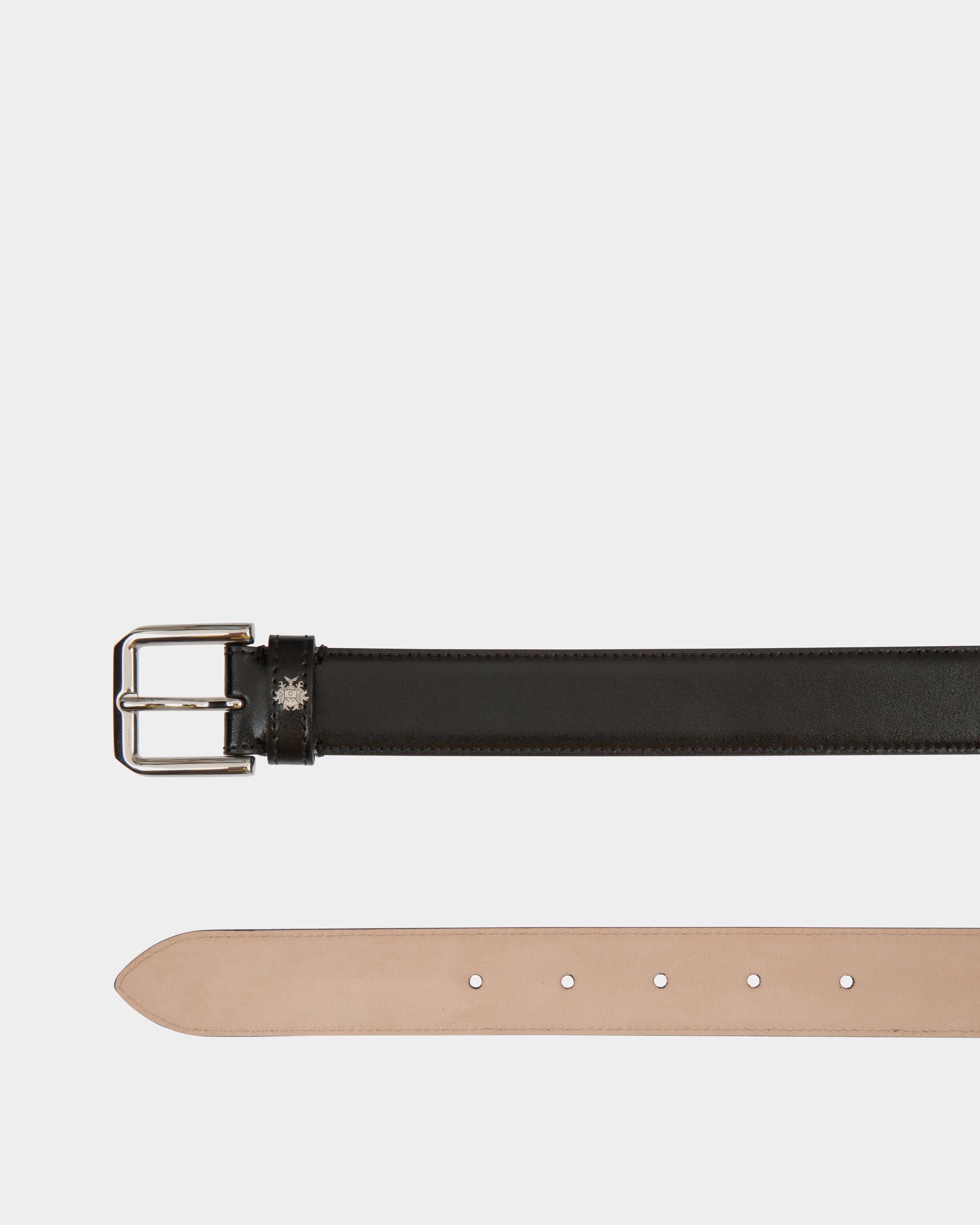 Cintura Carl 30 mm In Pelle Nera - Uomo - Bally - 02
