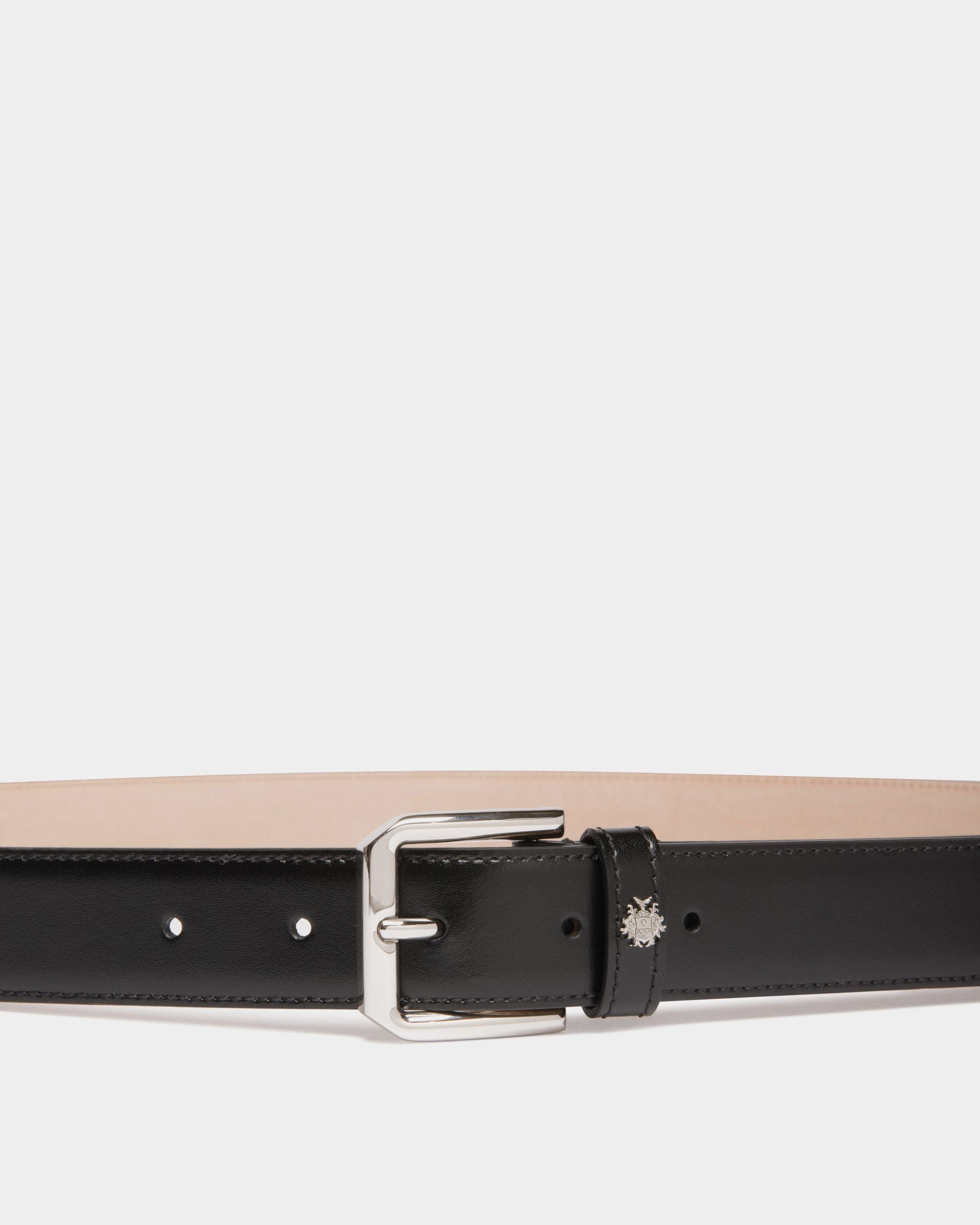 Cintura Carl 30 mm In Pelle Nera - Uomo - Bally - 03
