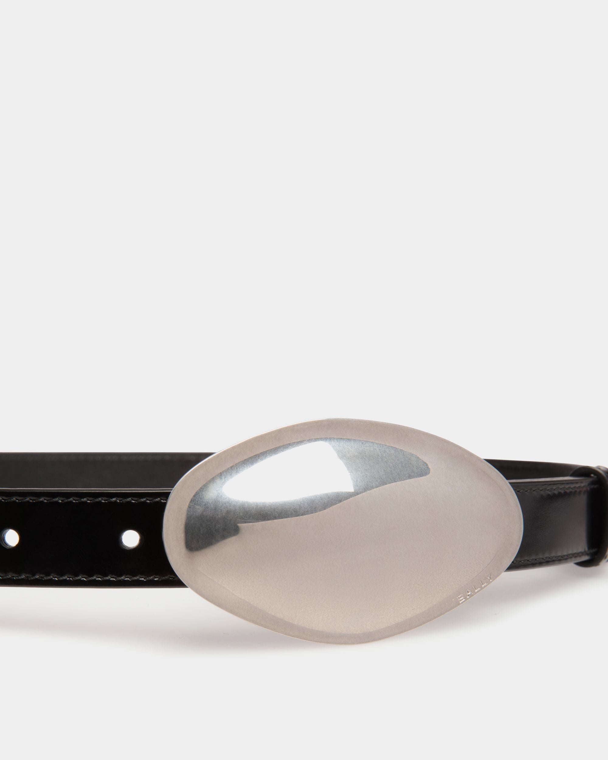 Ceinture Swissness En Cuir Noir - Homme - Bally - 03
